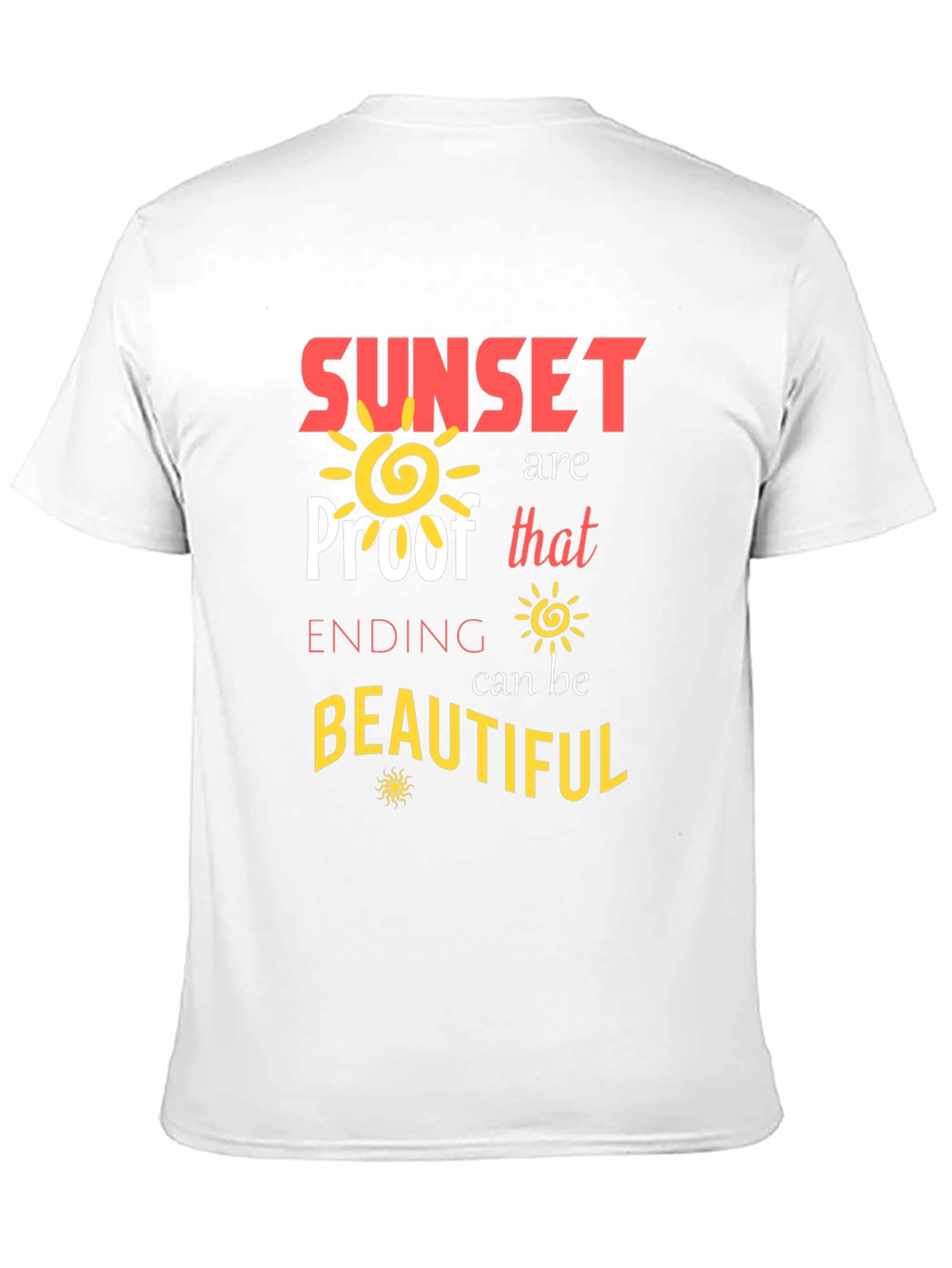 Sunset Proof Beautiful Ending Graphic Tee