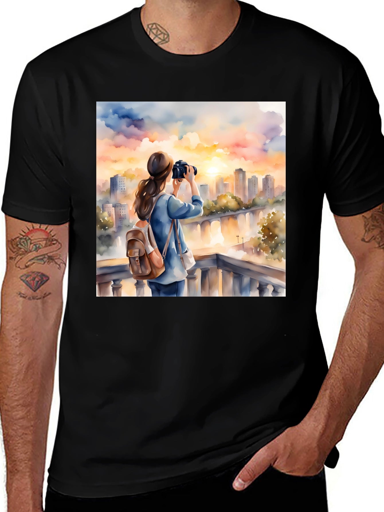 Sunset City Photographer Tee