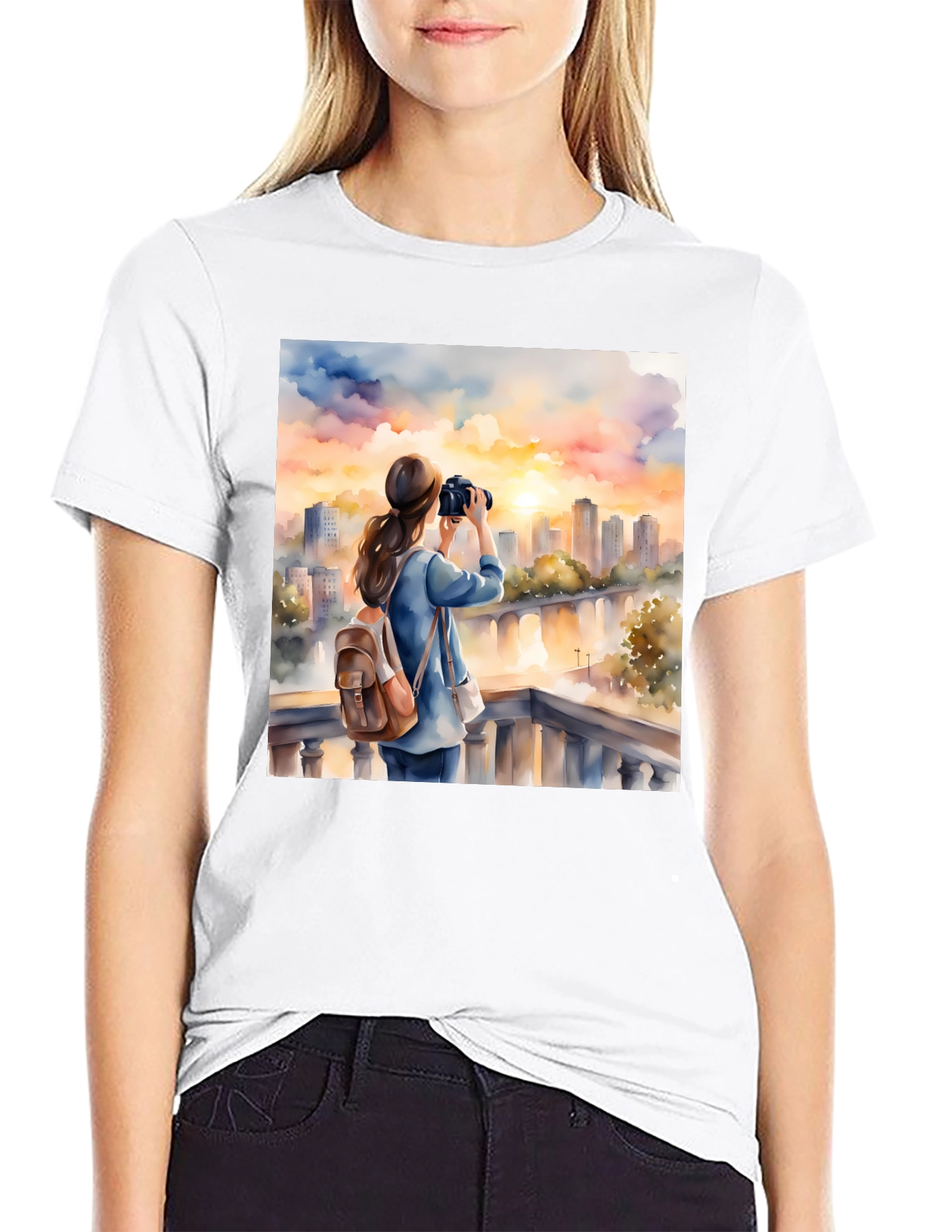 Sunset City Photographer Tee