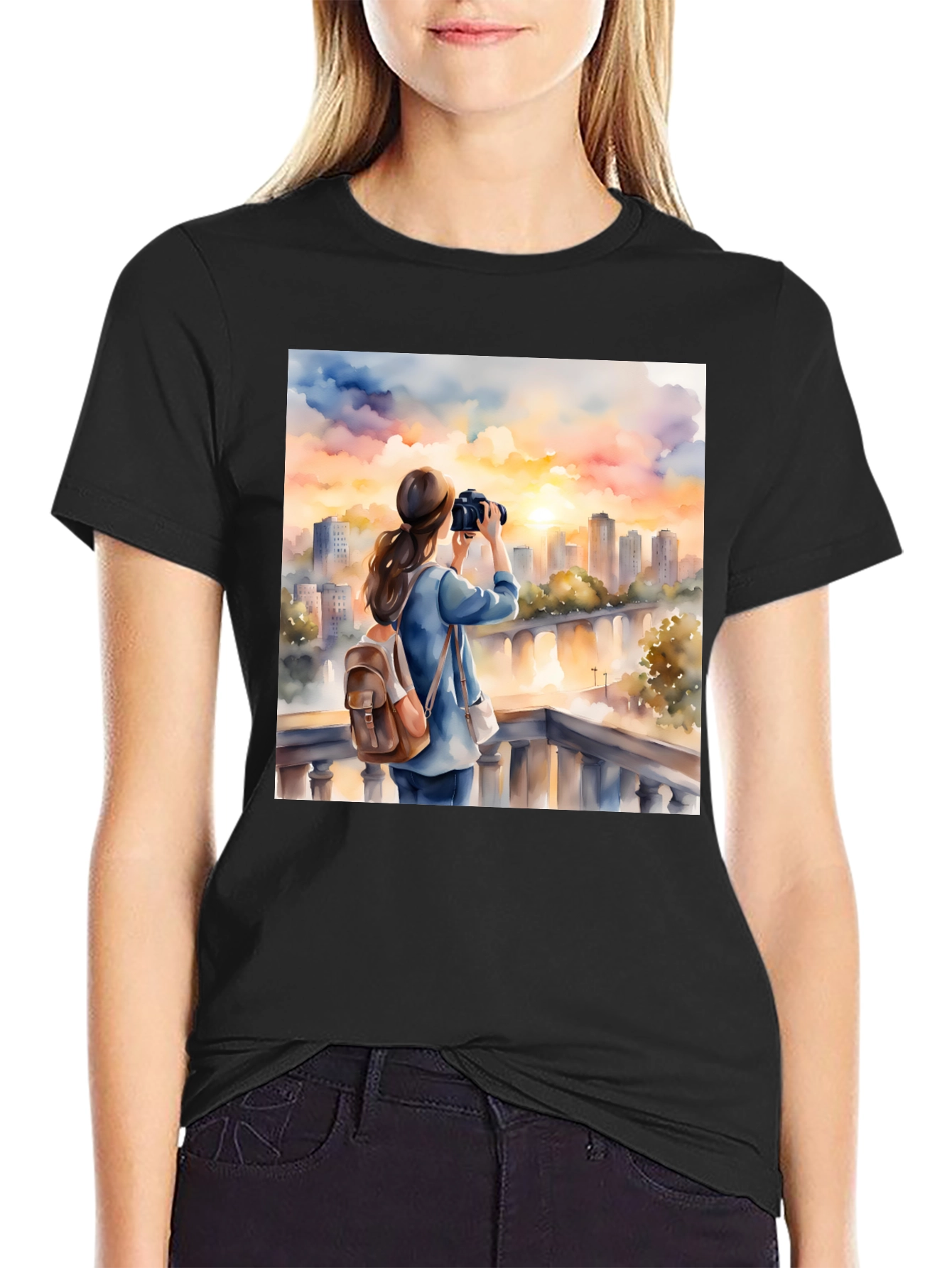 Sunset City Photographer Tee
