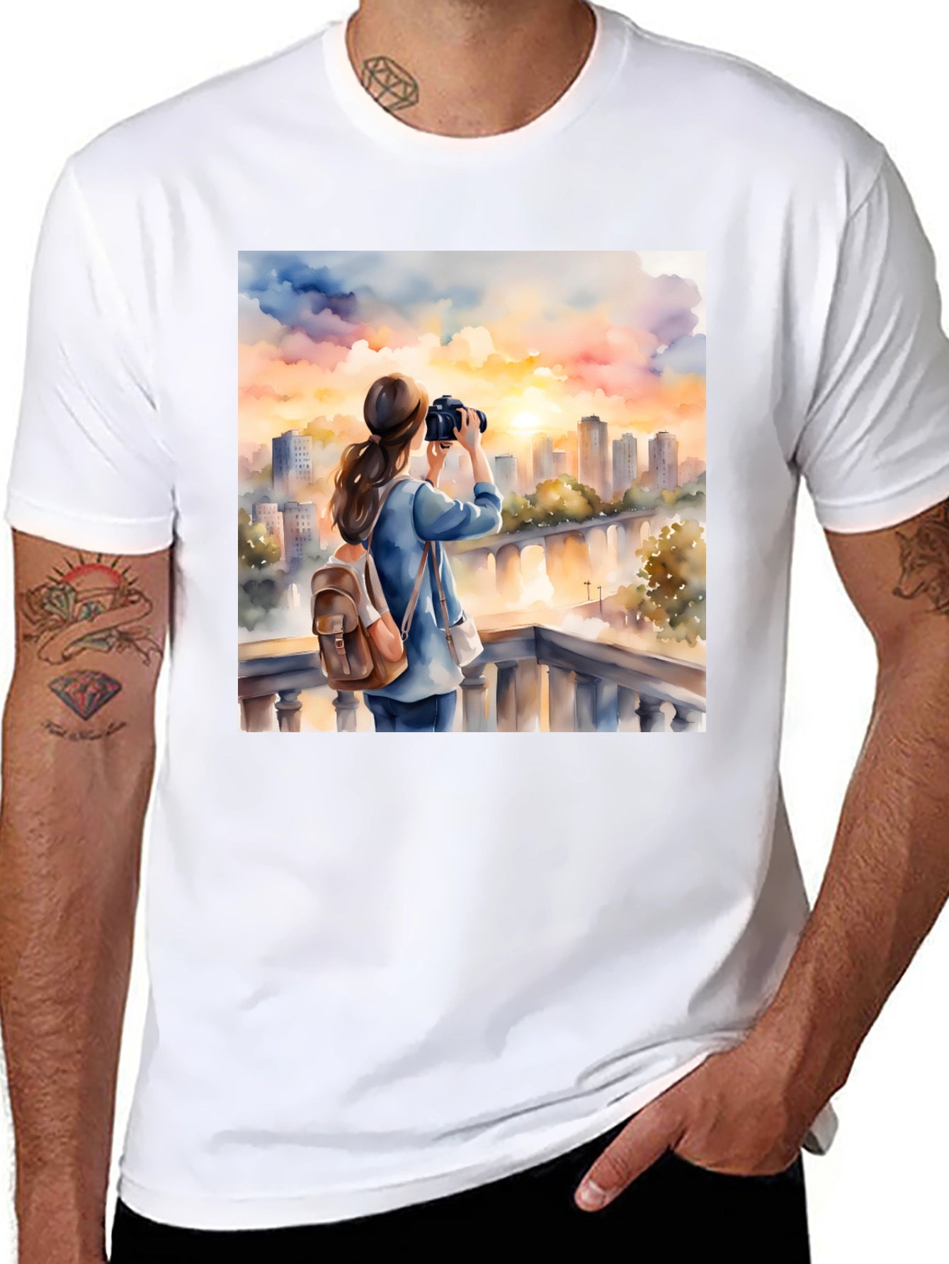 Sunset City Photographer Tee