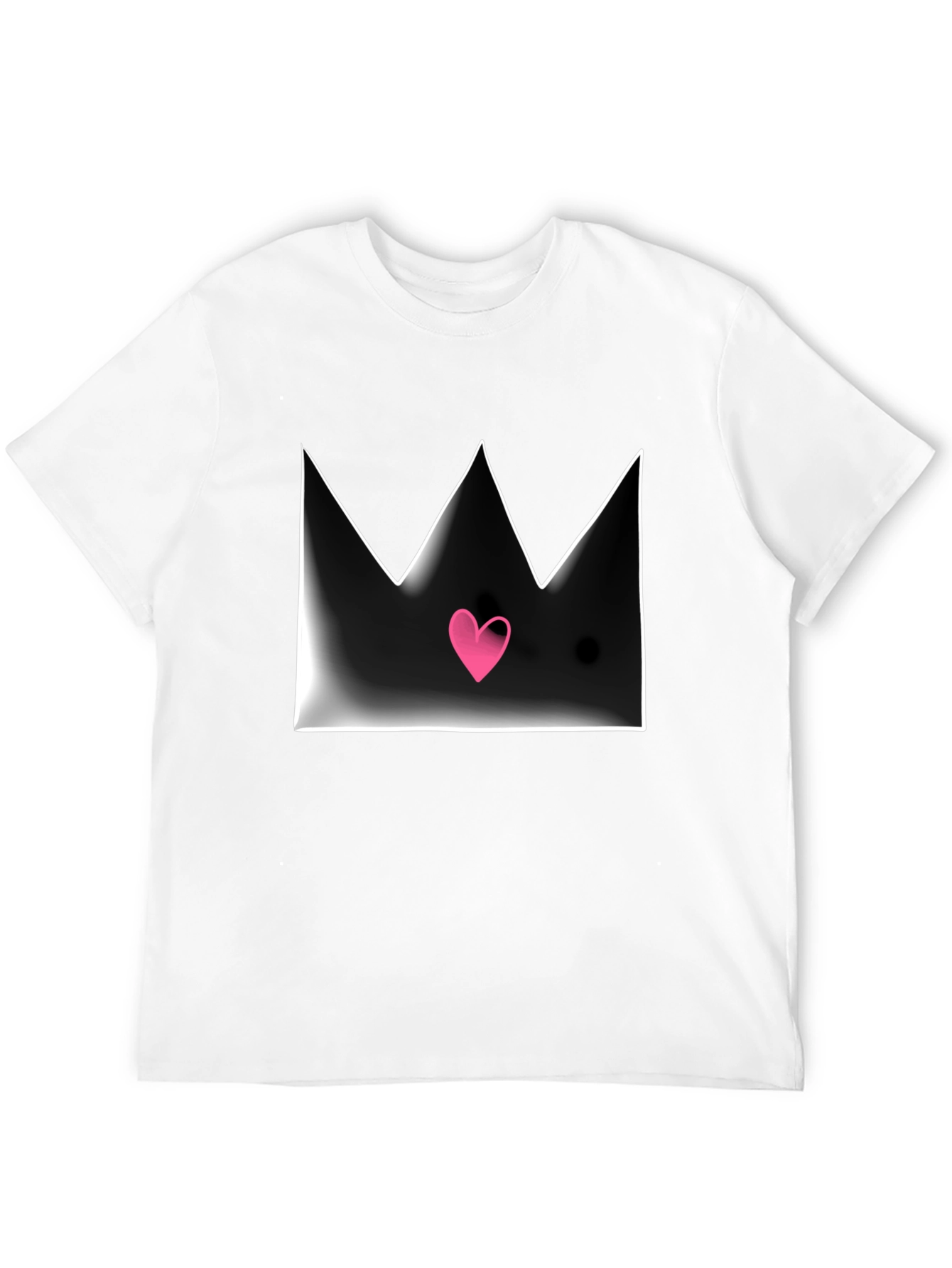 Crown Heart Graphic Tee - Mens Black T-Shirt