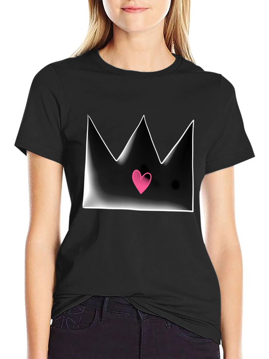 Crown Heart Graphic Tee - Mens Black T-Shirt