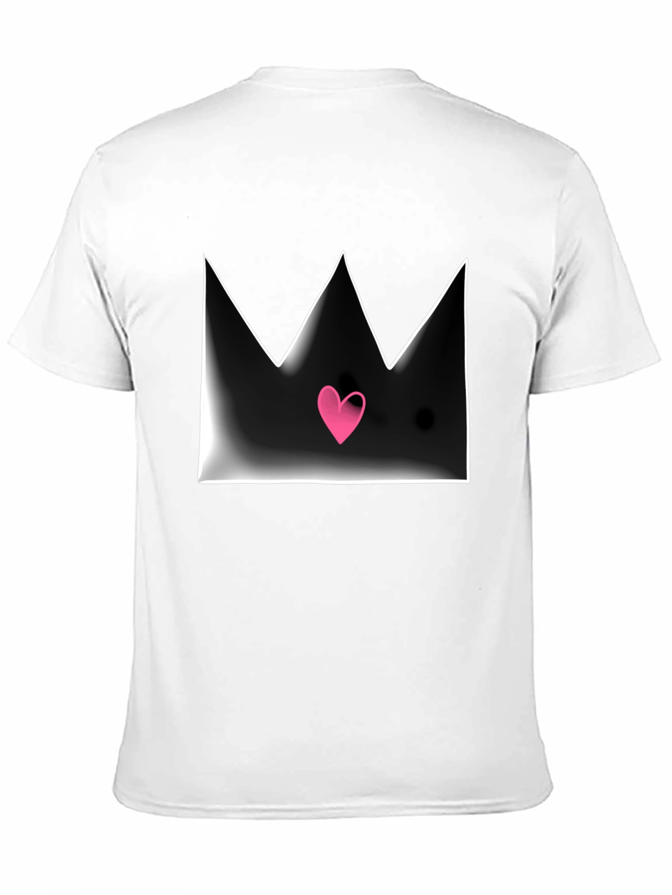 Crown Heart Graphic Tee - Mens Black T-Shirt