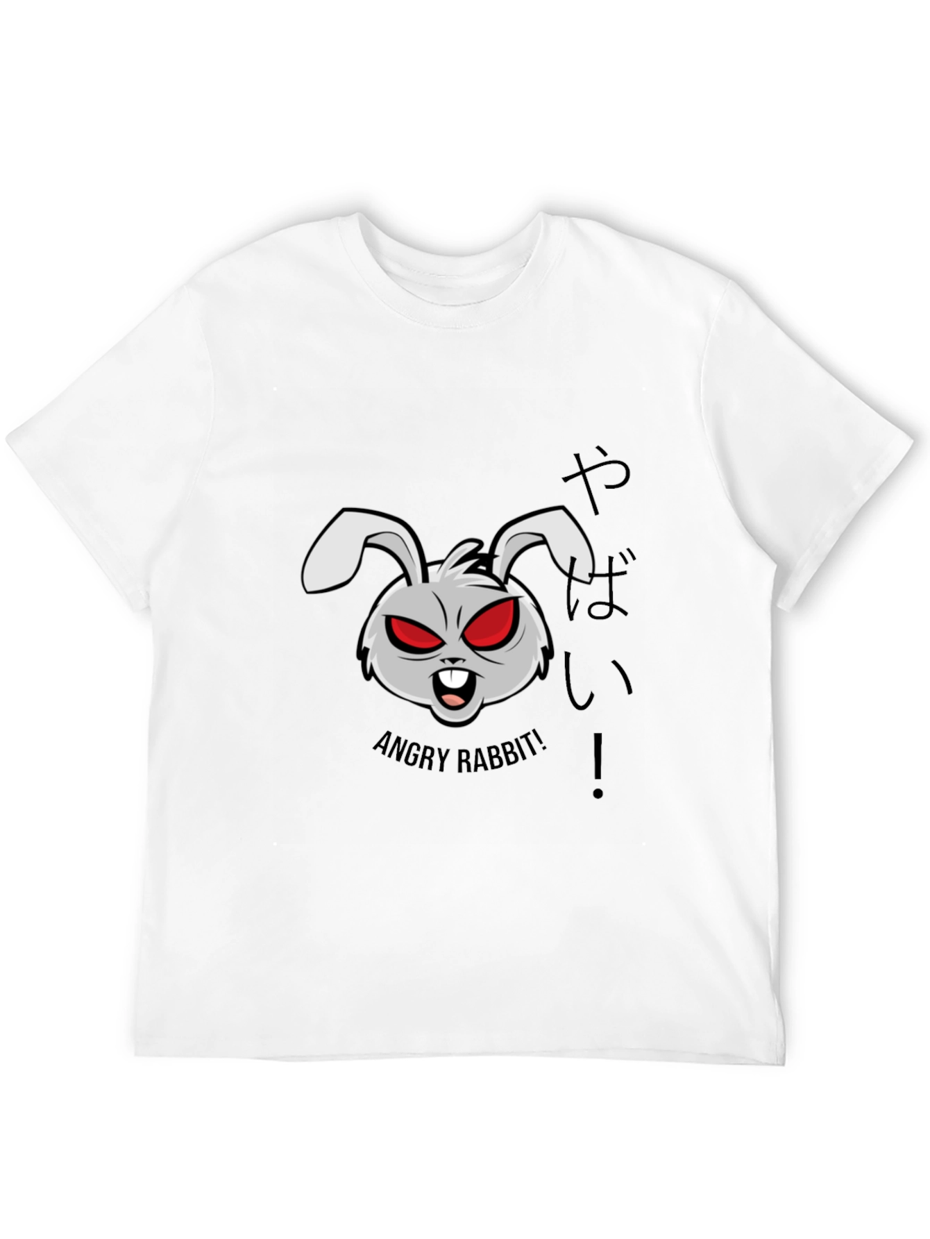 Angry Rabbit Graphic T-Shirt - Edgy & Unique Design