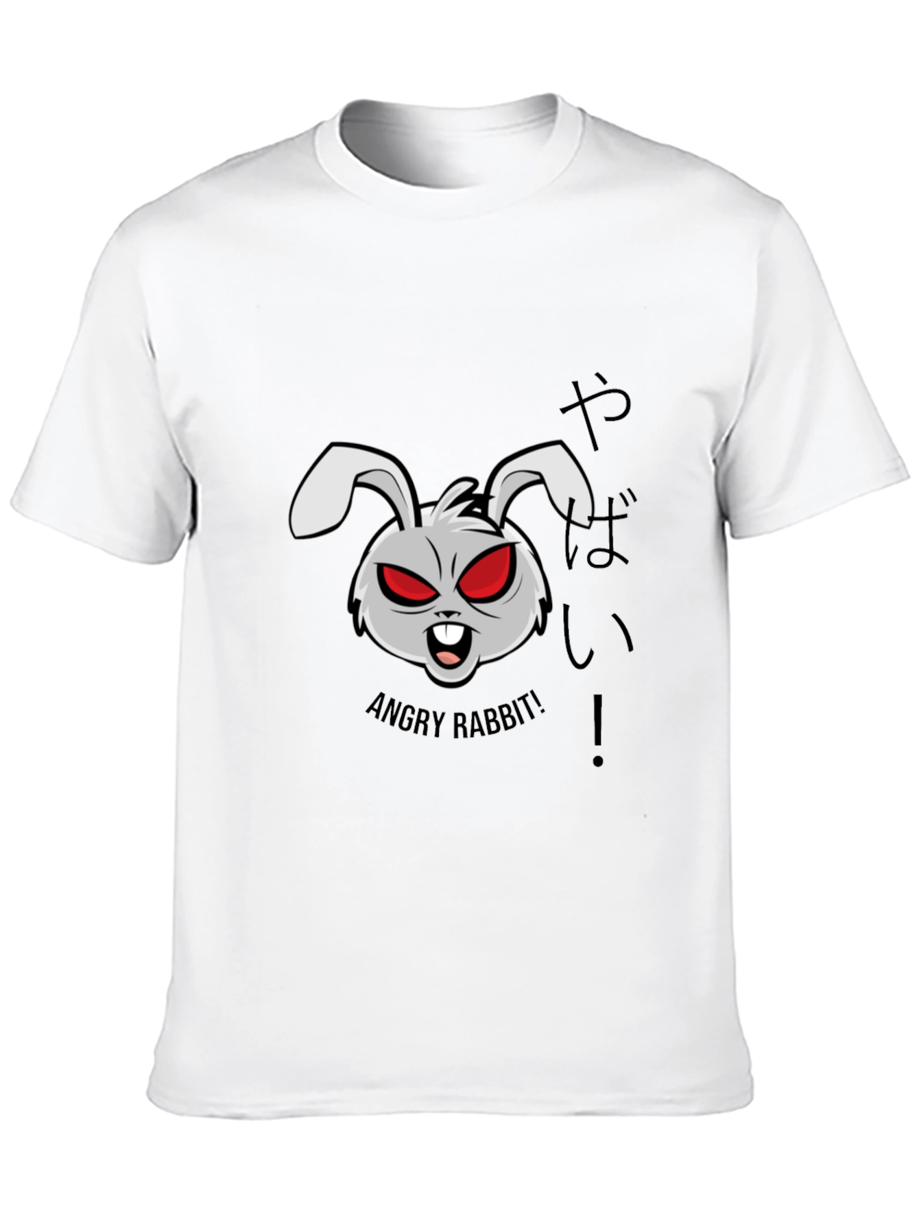 Angry Rabbit Graphic T-Shirt - Edgy & Unique Design