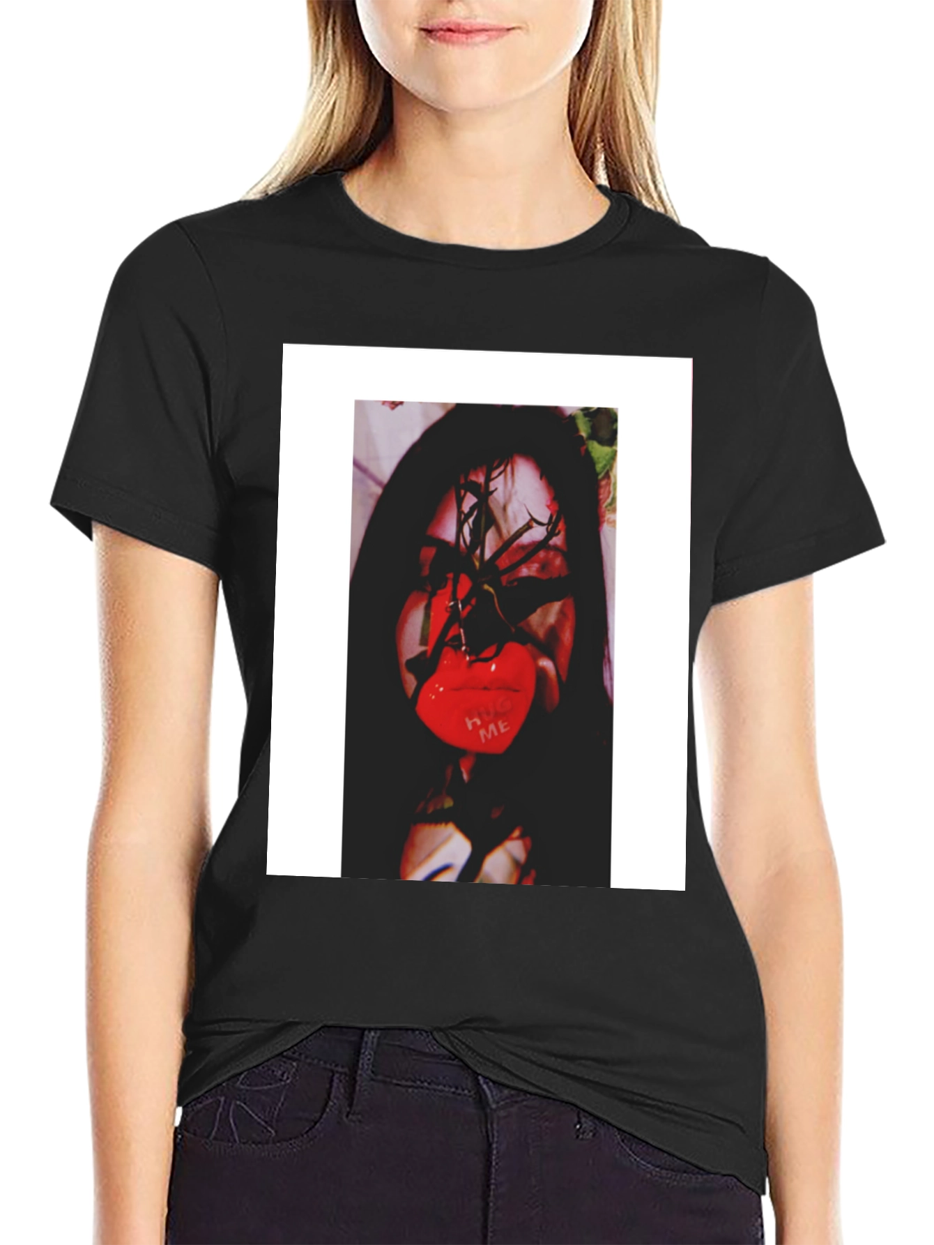 Graphic Print Crew Neck T-Shirt