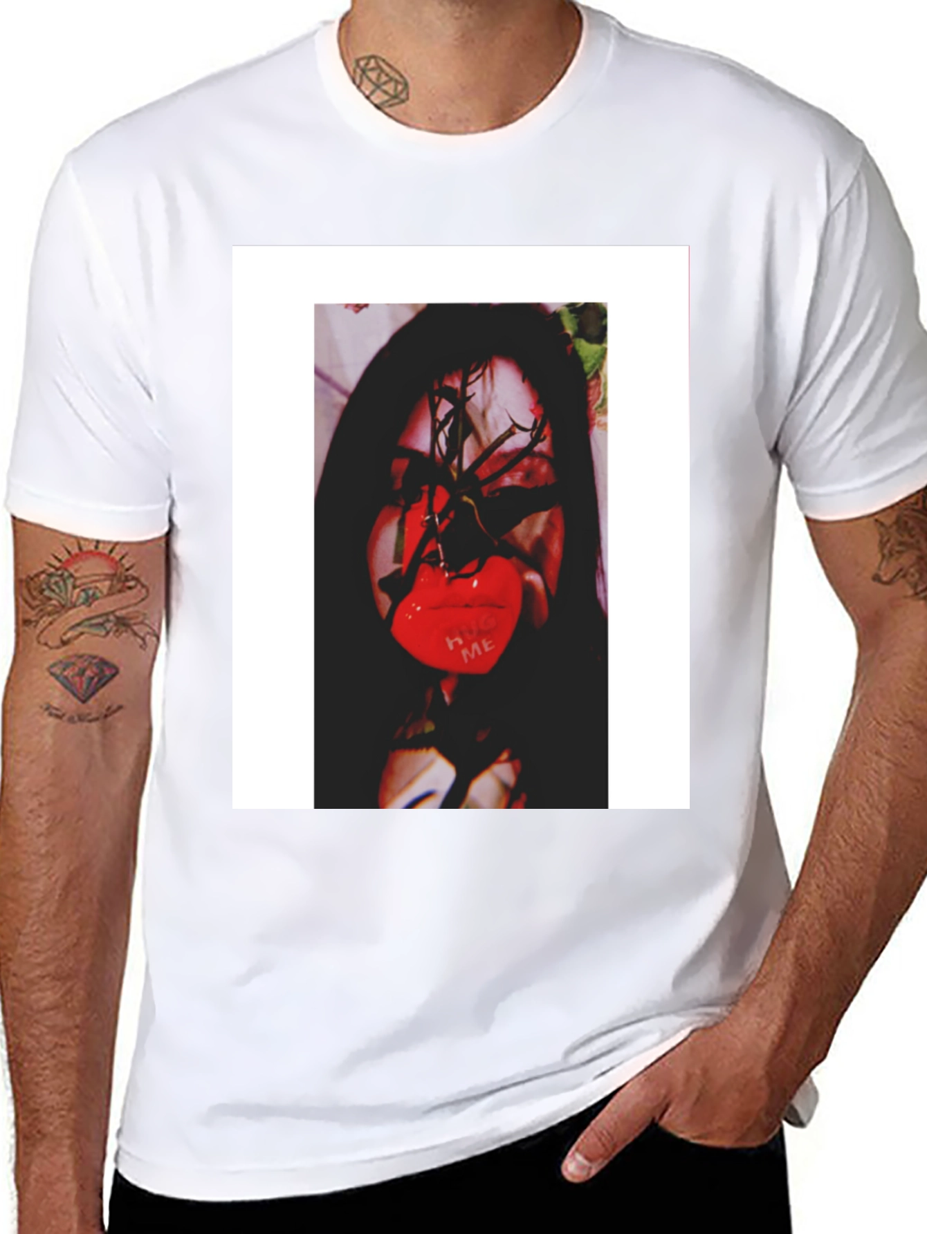 Graphic Print Crew Neck T-Shirt