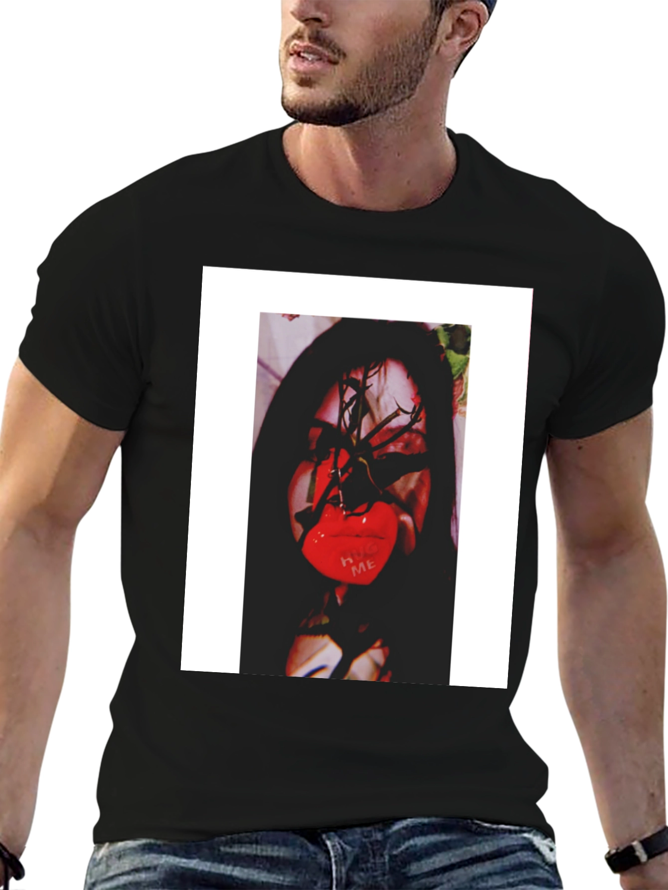 Graphic Print Crew Neck T-Shirt