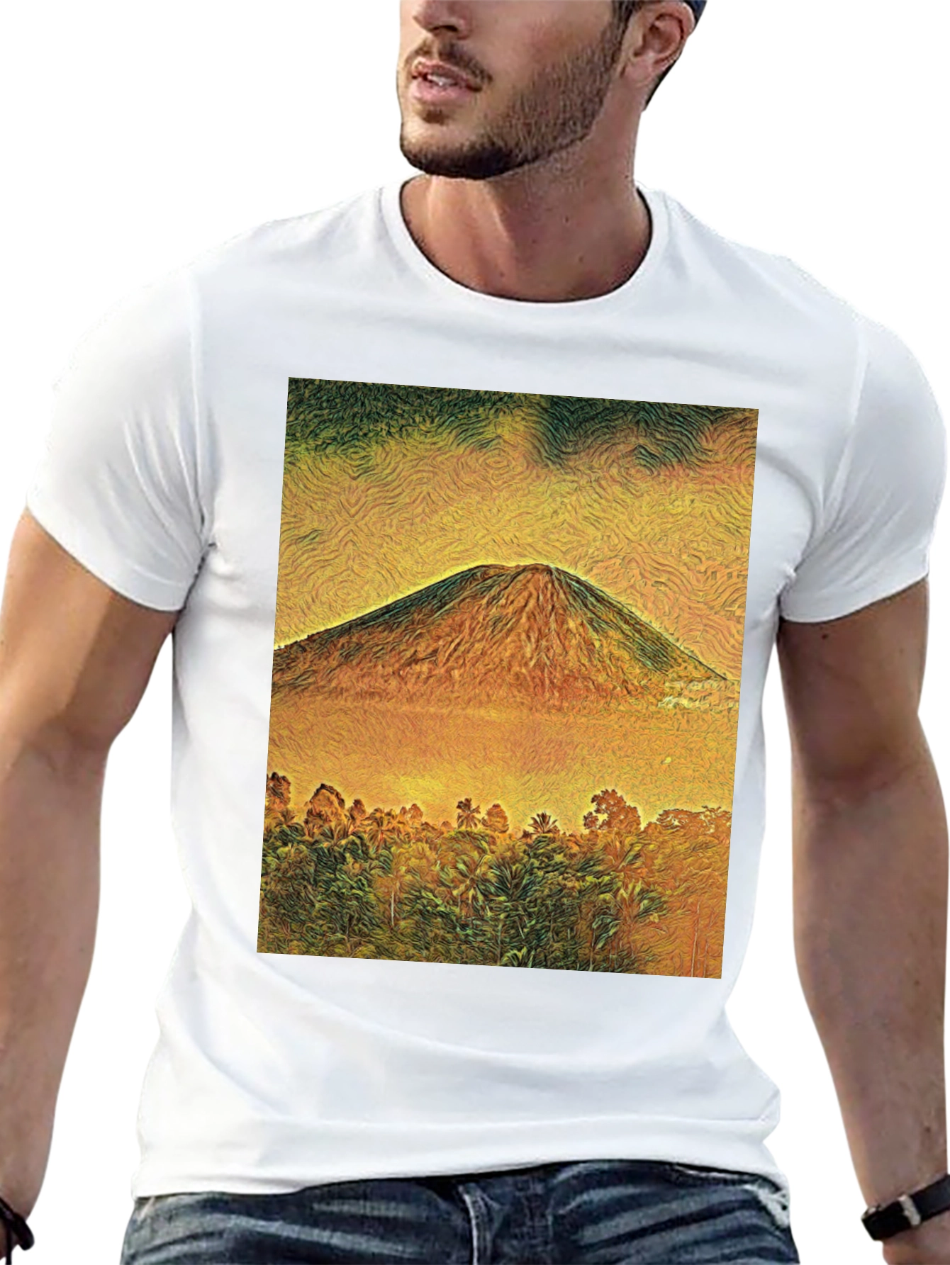 Mountain View Graphic Tee - Black Unisex T-Shirt