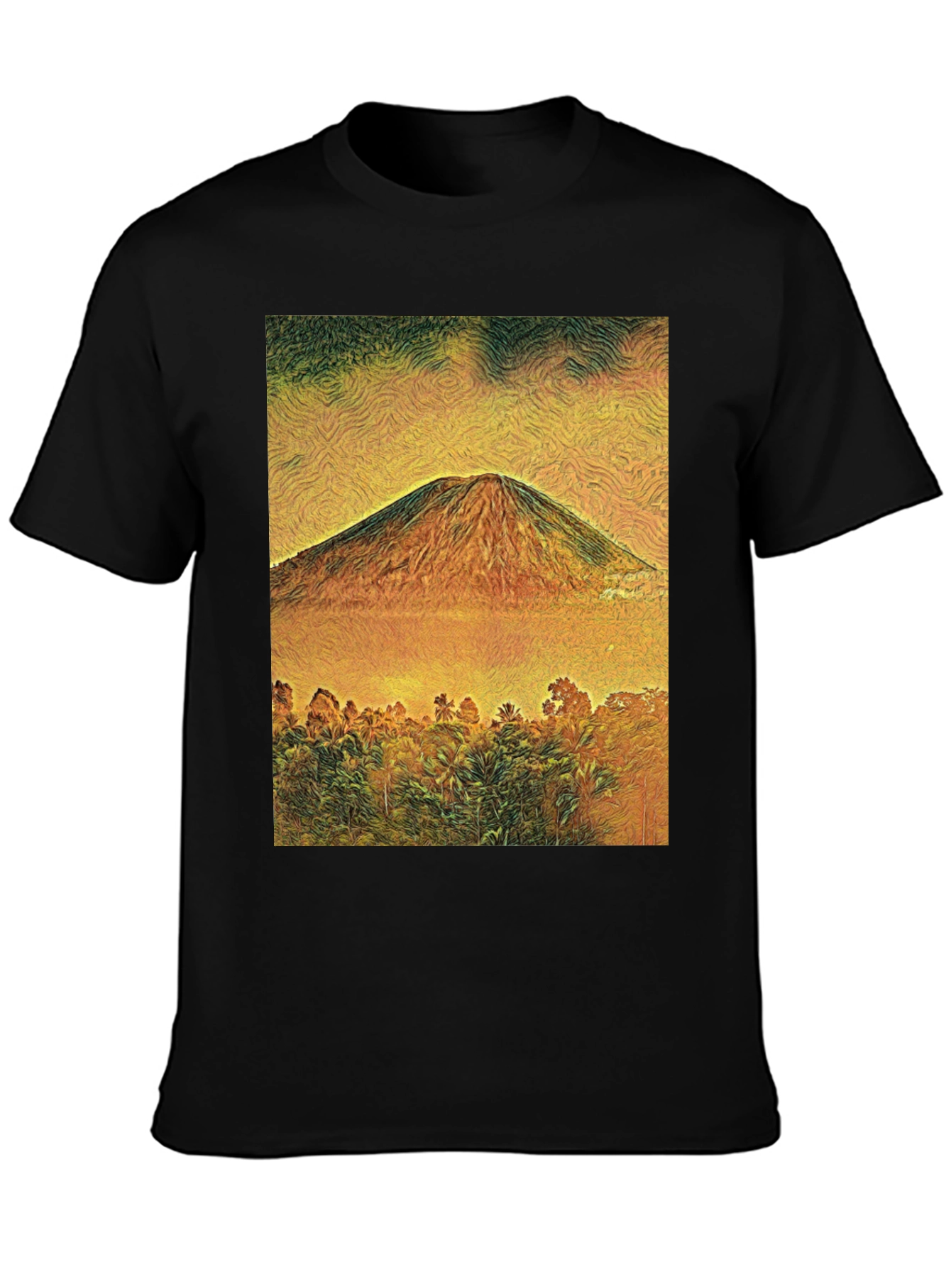 Mountain View Graphic Tee - Black Unisex T-Shirt