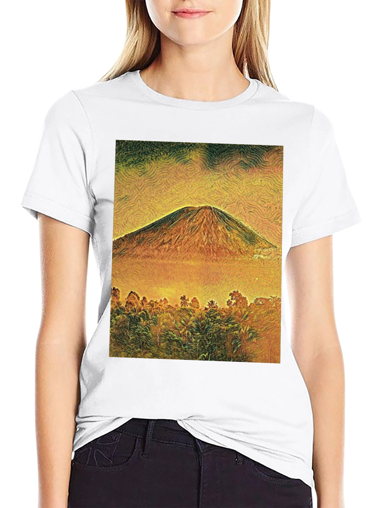Mountain View Graphic Tee - Black Unisex T-Shirt
