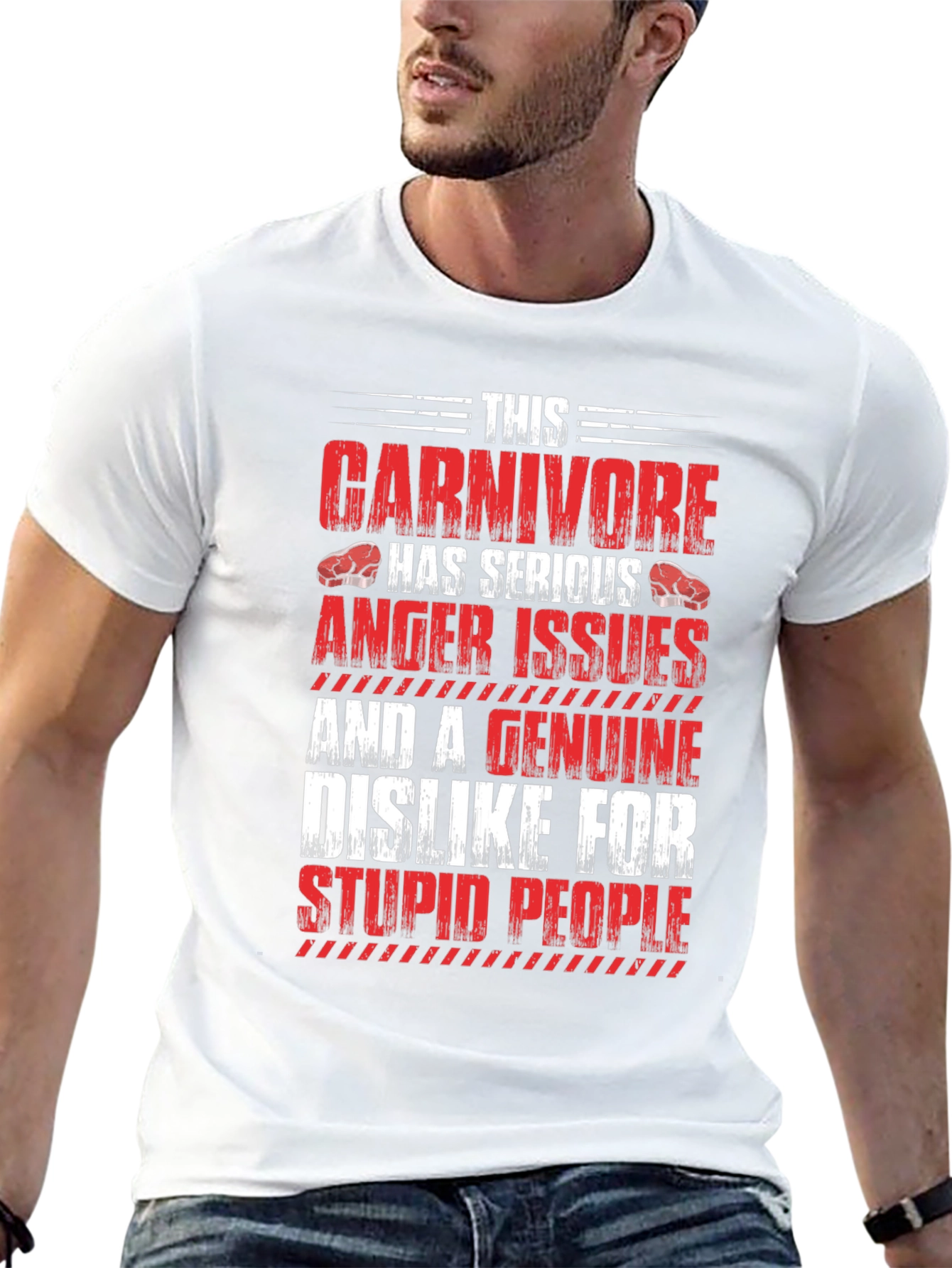 Carnivore Serious Anger Issues Graphic T-Shirt