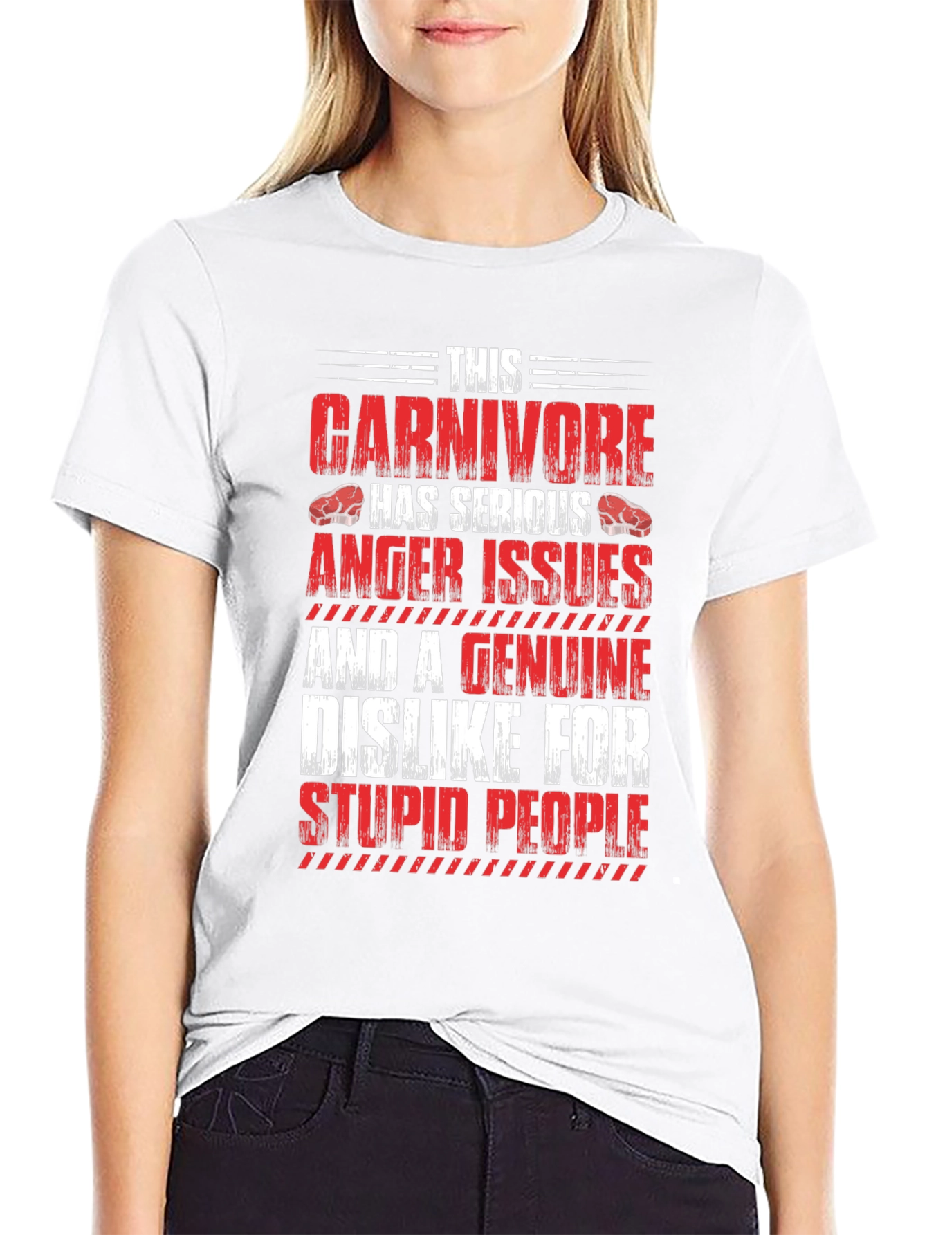 Carnivore Serious Anger Issues Graphic T-Shirt