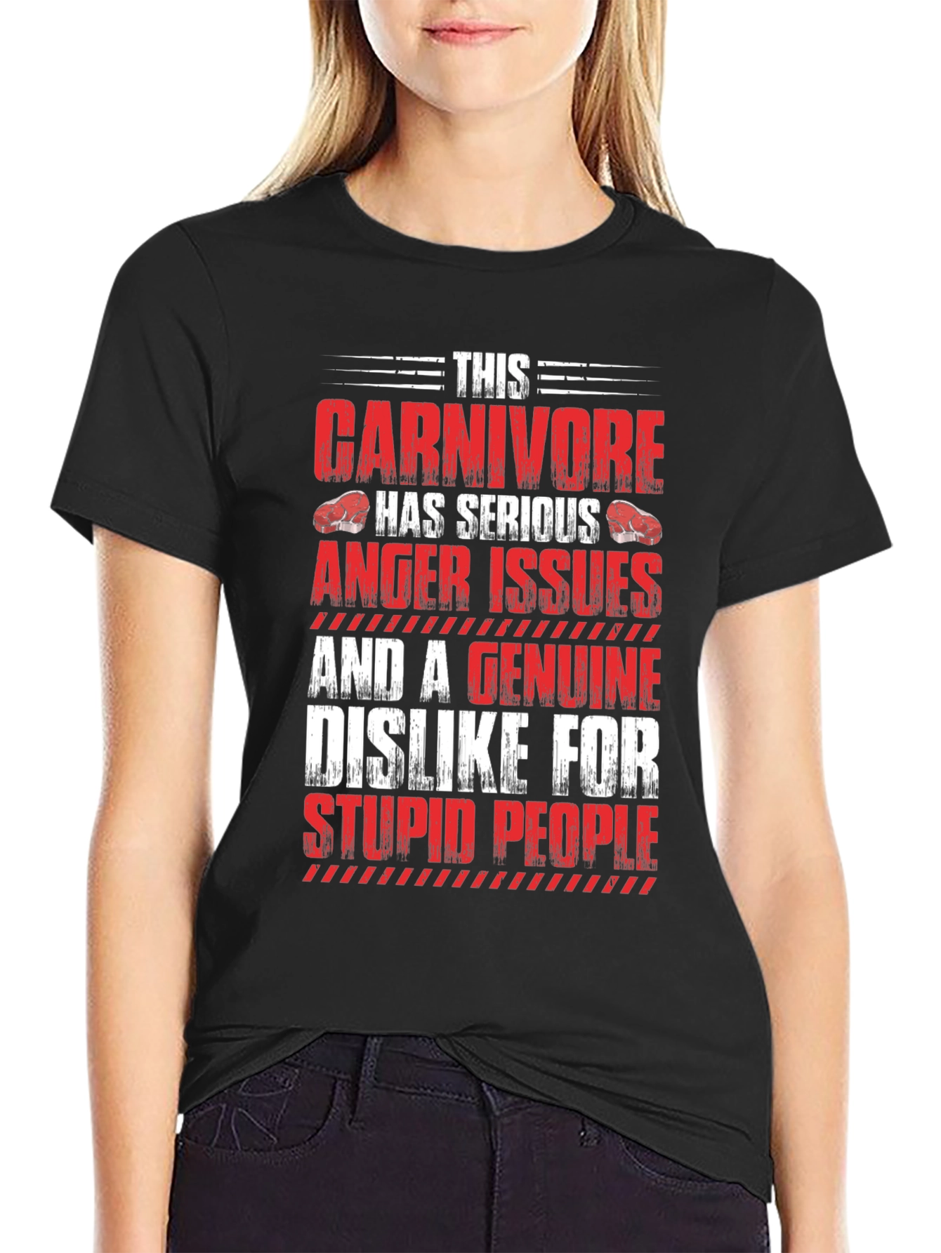 Carnivore Serious Anger Issues Graphic T-Shirt
