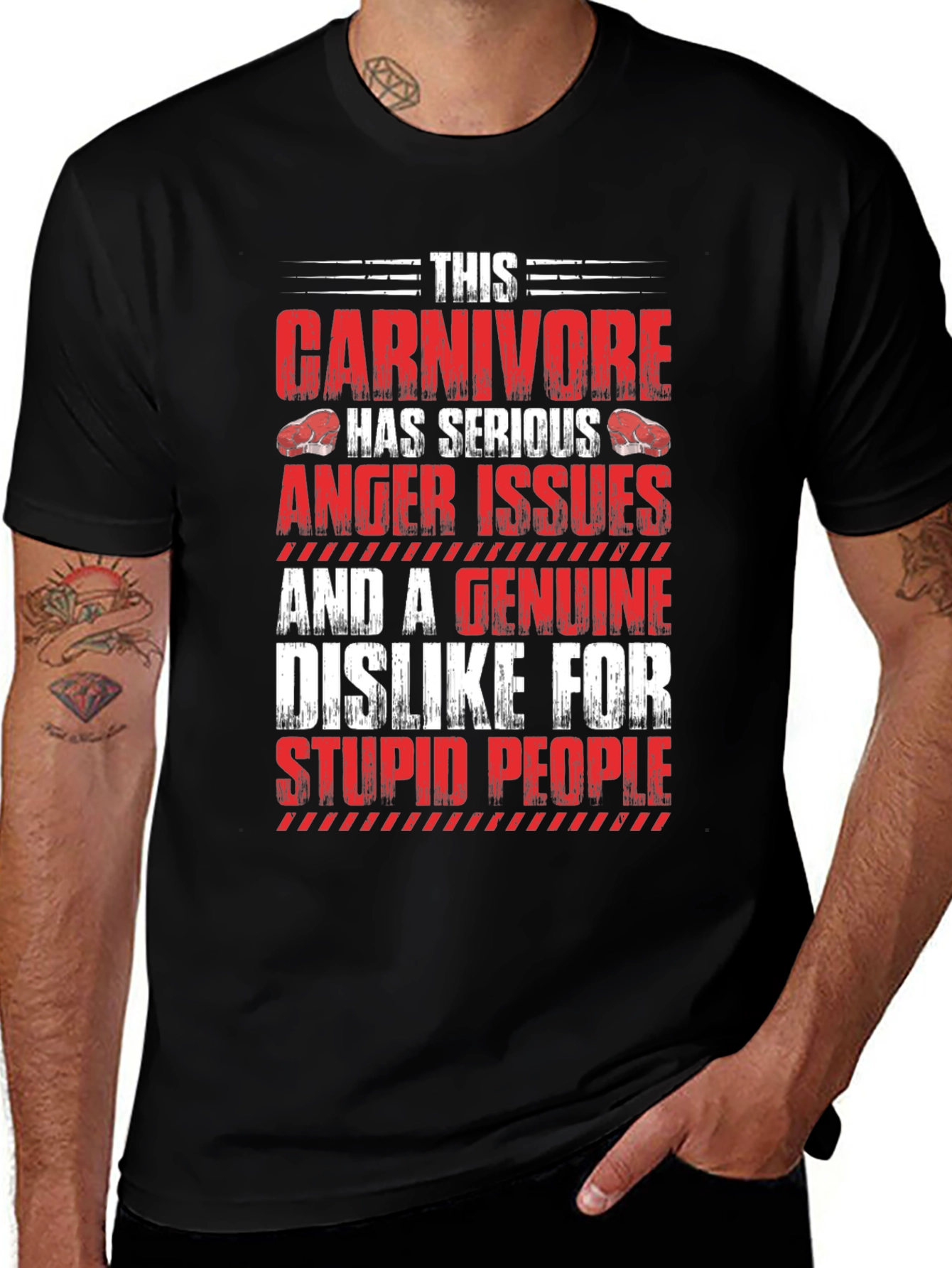 Carnivore Serious Anger Issues Graphic T-Shirt