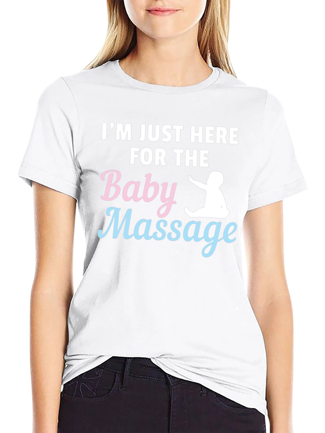 Baby Massage T-Shirt - Humorous Parent Tee
