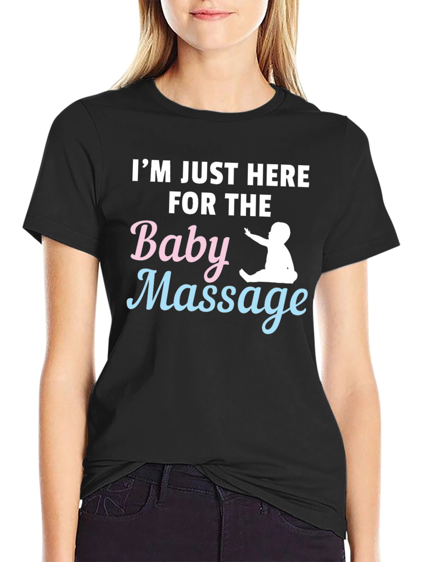 Baby Massage T-Shirt - Humorous Parent Tee