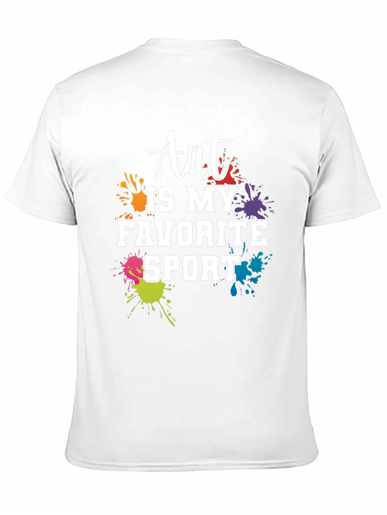 Art Is My Favorite Sport Black T-Shirt