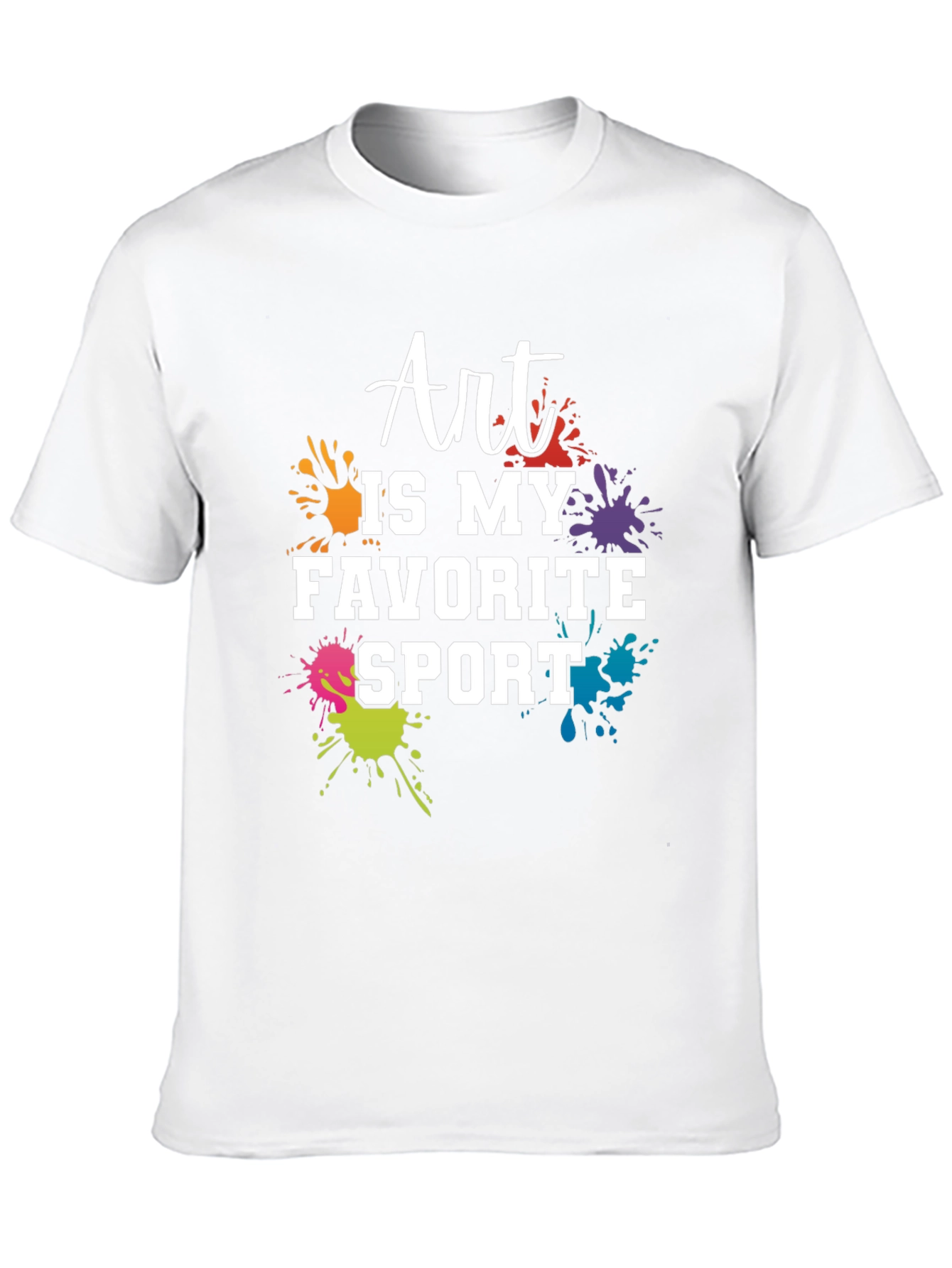 Art Is My Favorite Sport Black T-Shirt