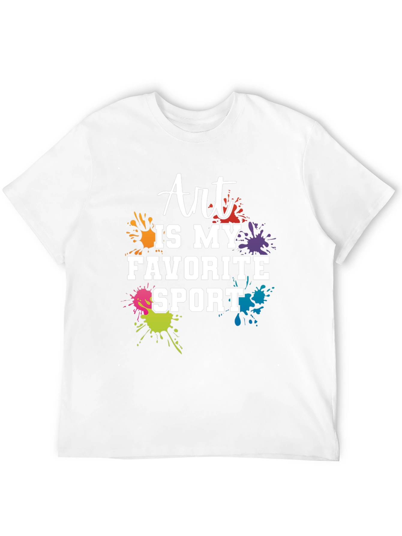Art Is My Favorite Sport Black T-Shirt