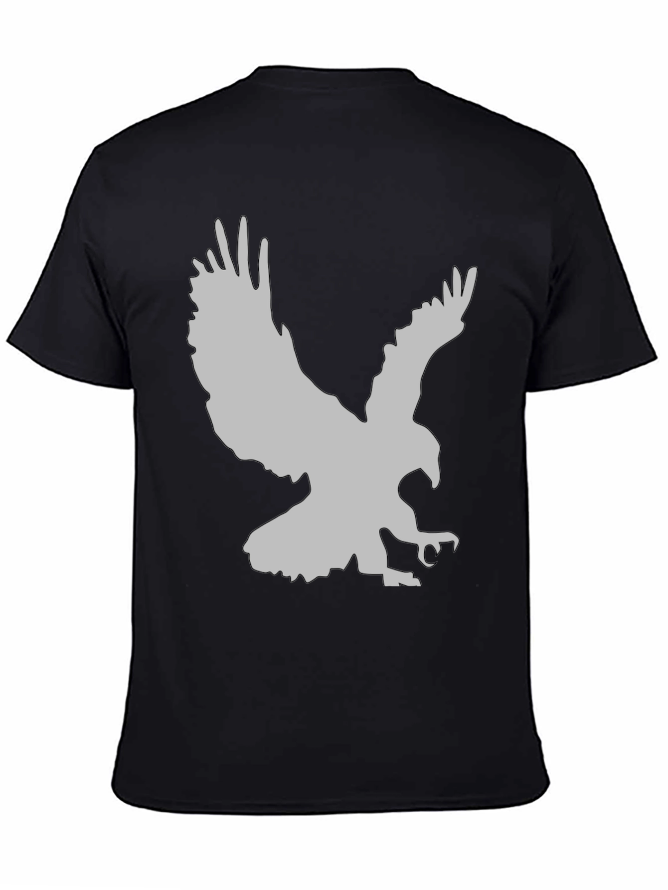 Eagle Graphic Print Black T-Shirt