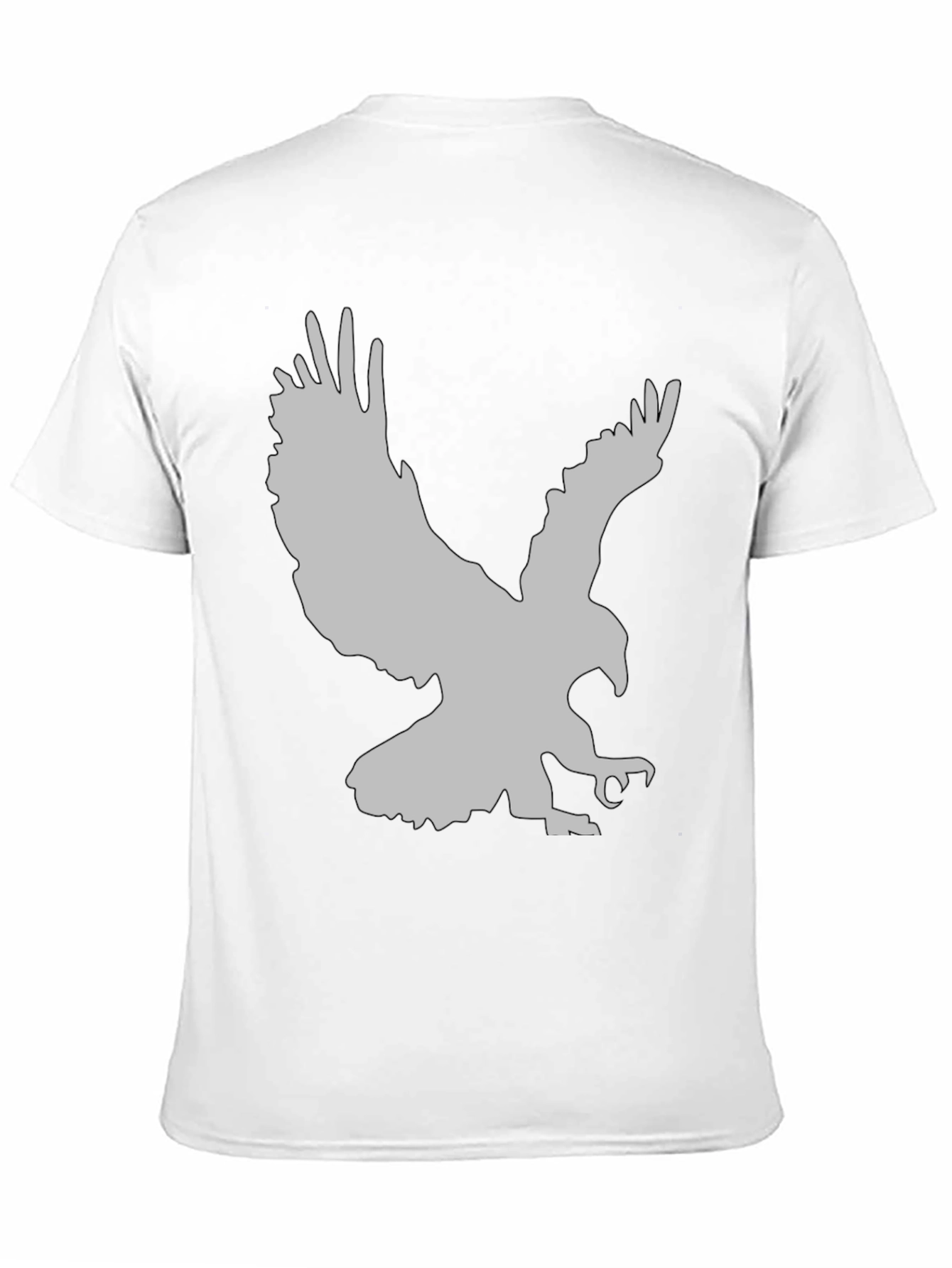 Eagle Graphic Print Black T-Shirt