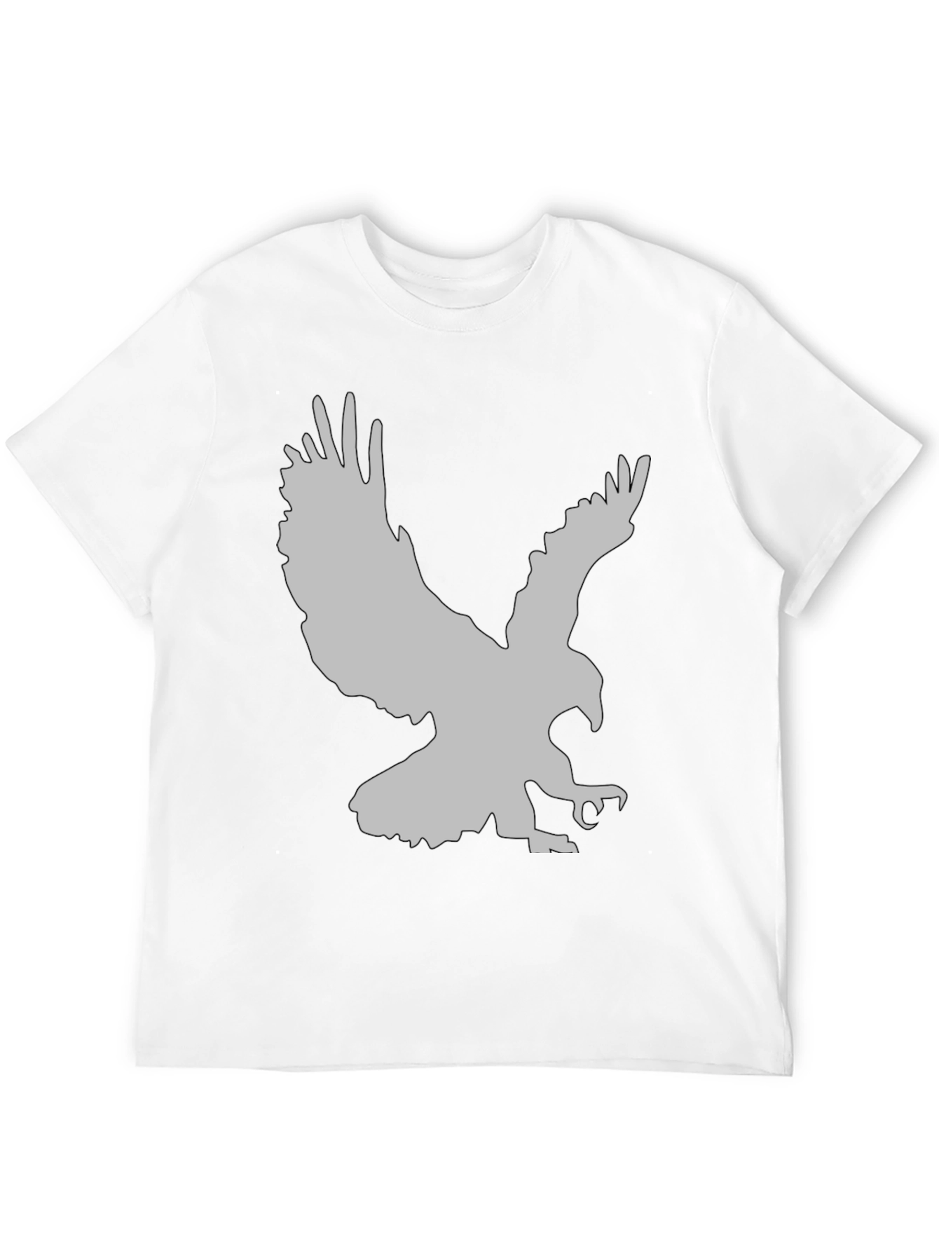 Eagle Graphic Print Black T-Shirt
