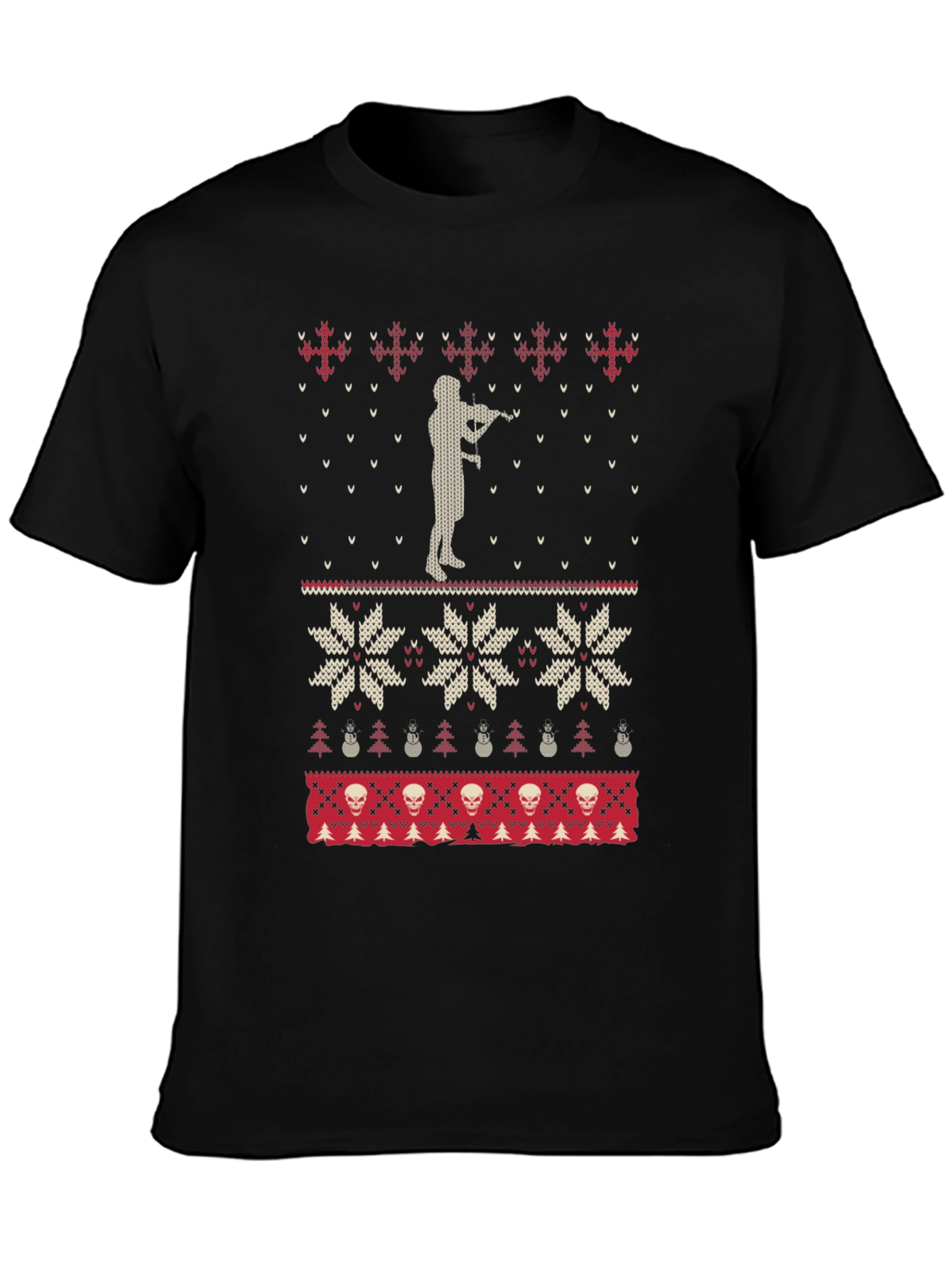 Novelty Ugly Christmas Sweater T-Shirt