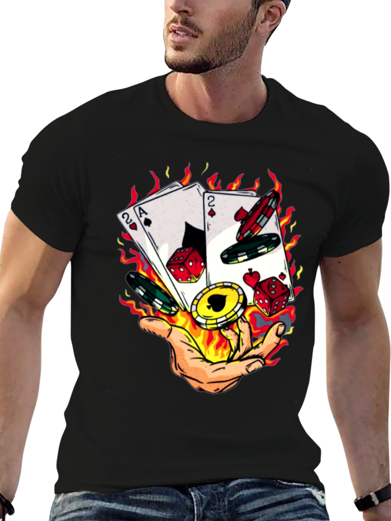 Gamblers Luck Graphic T-Shirt