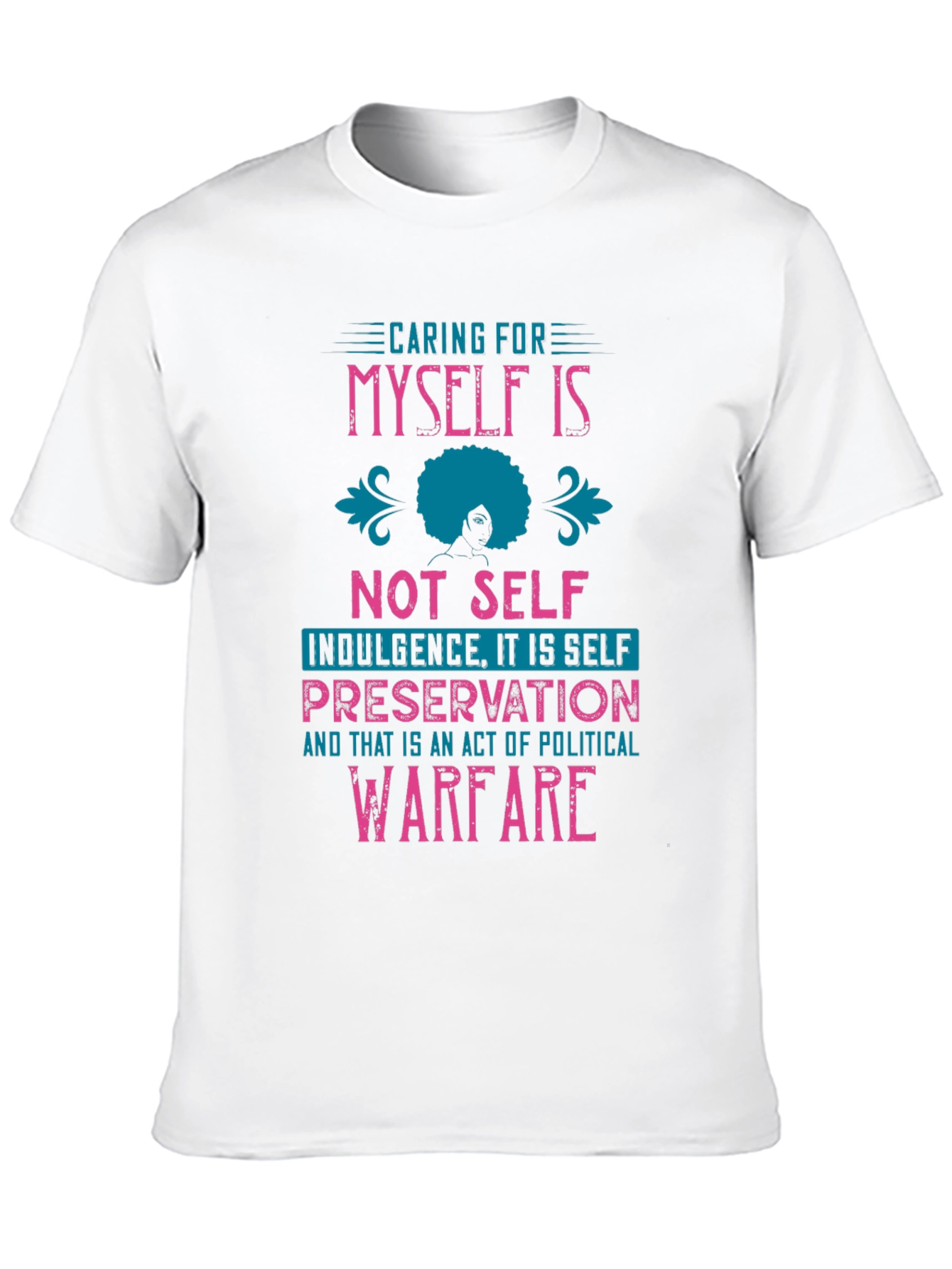 Self-Care Political Warfare Graphic Tee - Black