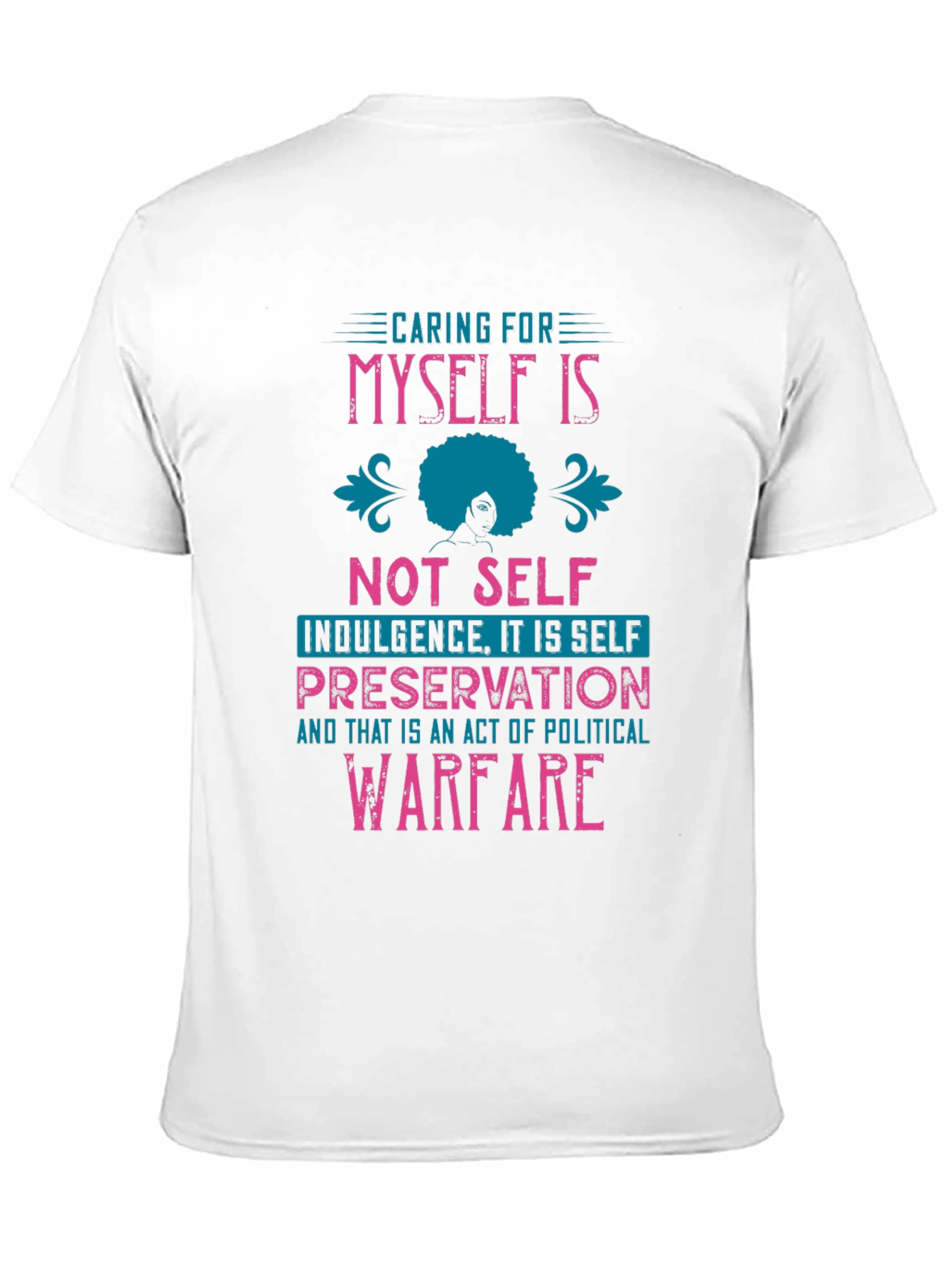 Self-Care Political Warfare Graphic Tee - Black