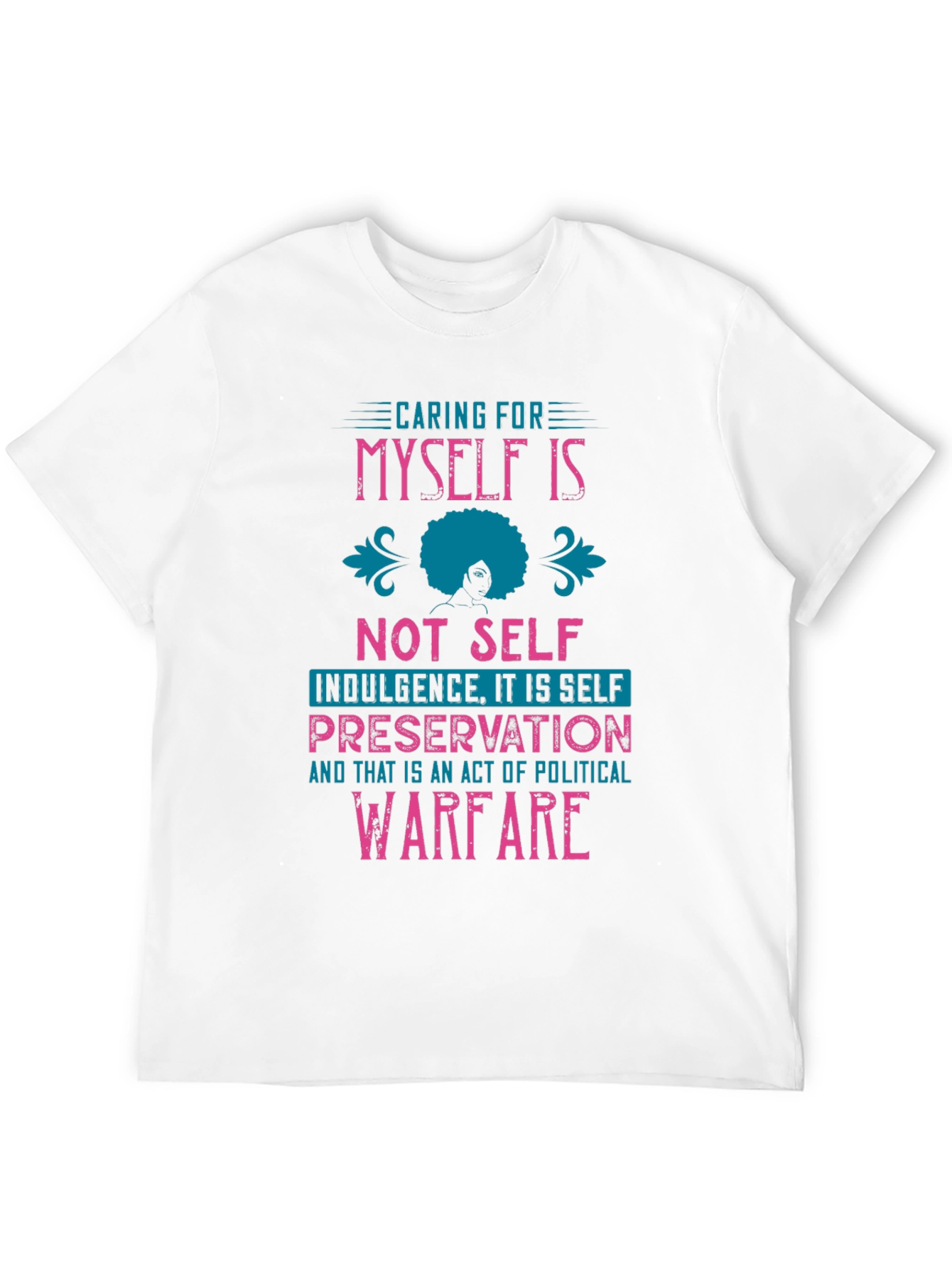 Self-Care Political Warfare Graphic Tee - Black