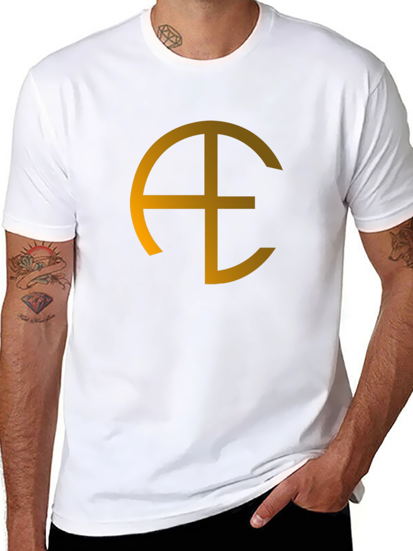 Abstract Symbol Black Tee