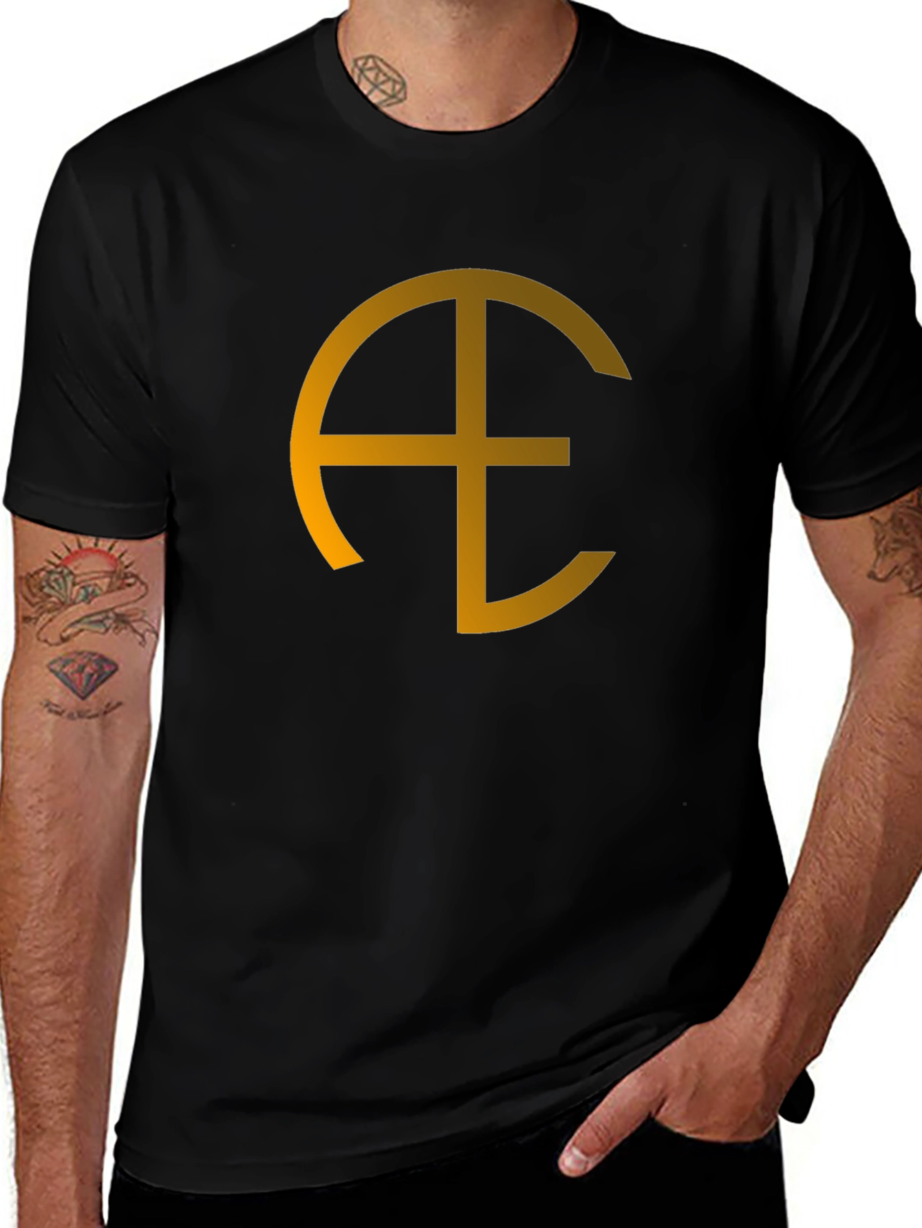 Abstract Symbol Black Tee