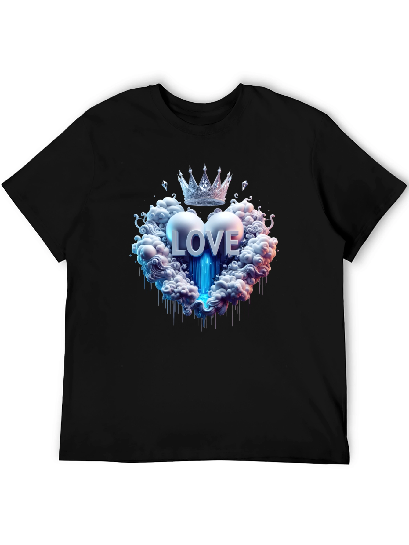Love Crown Black T-Shirt