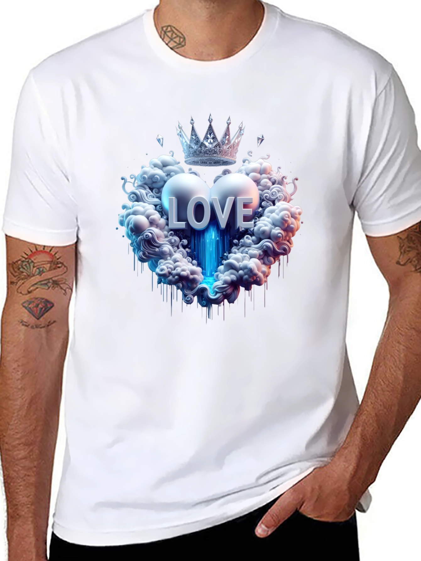 Love Crown Black T-Shirt
