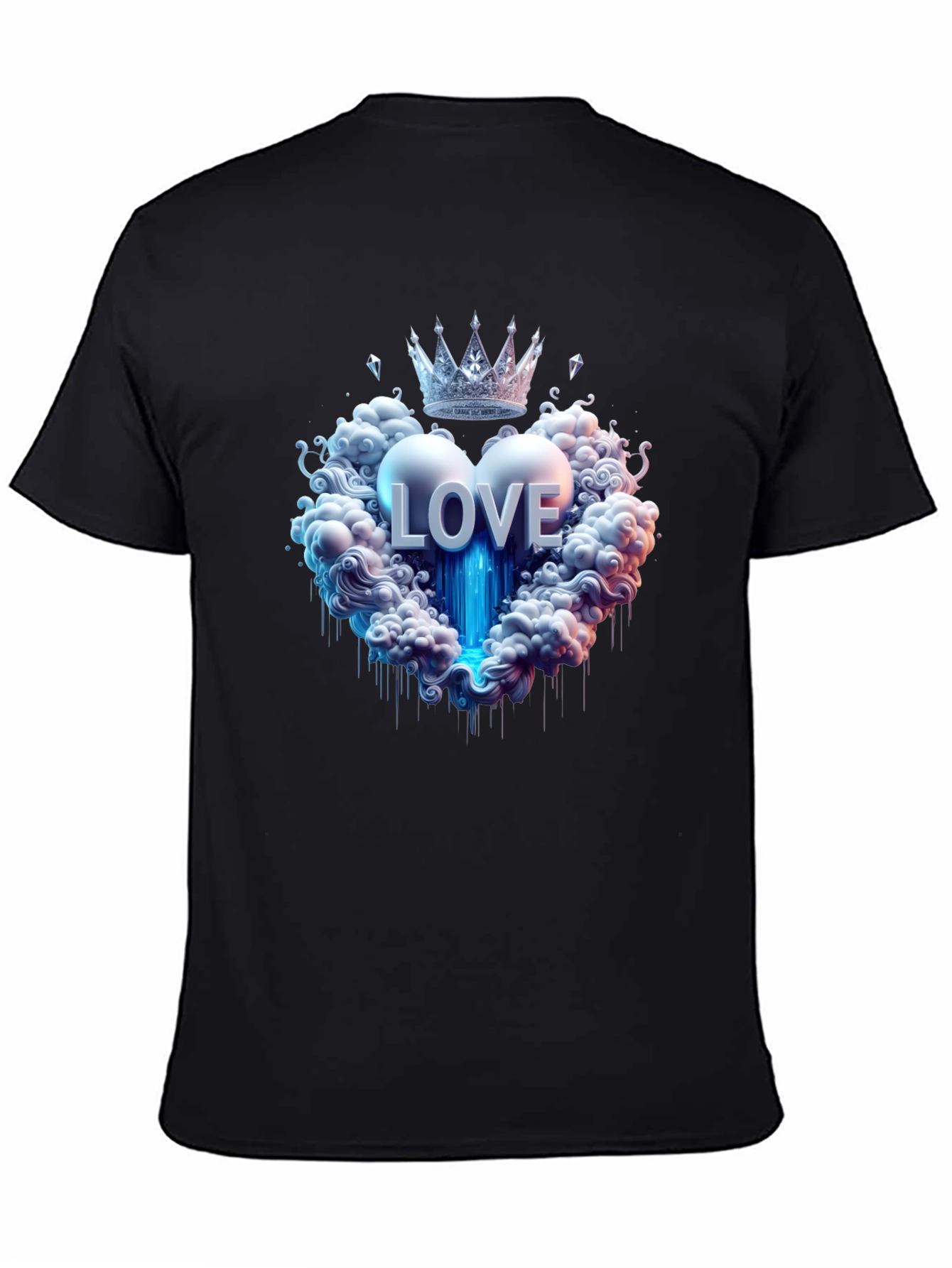Love Crown Black T-Shirt