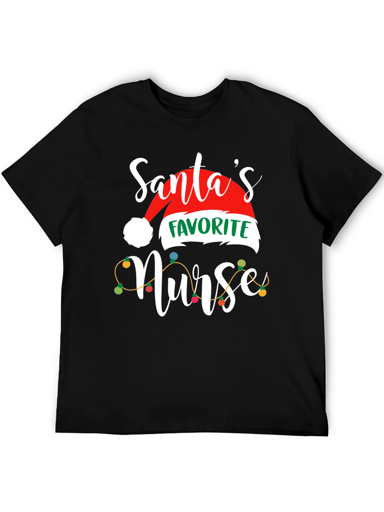 Santas Favorite Nurse Christmas T-Shirt