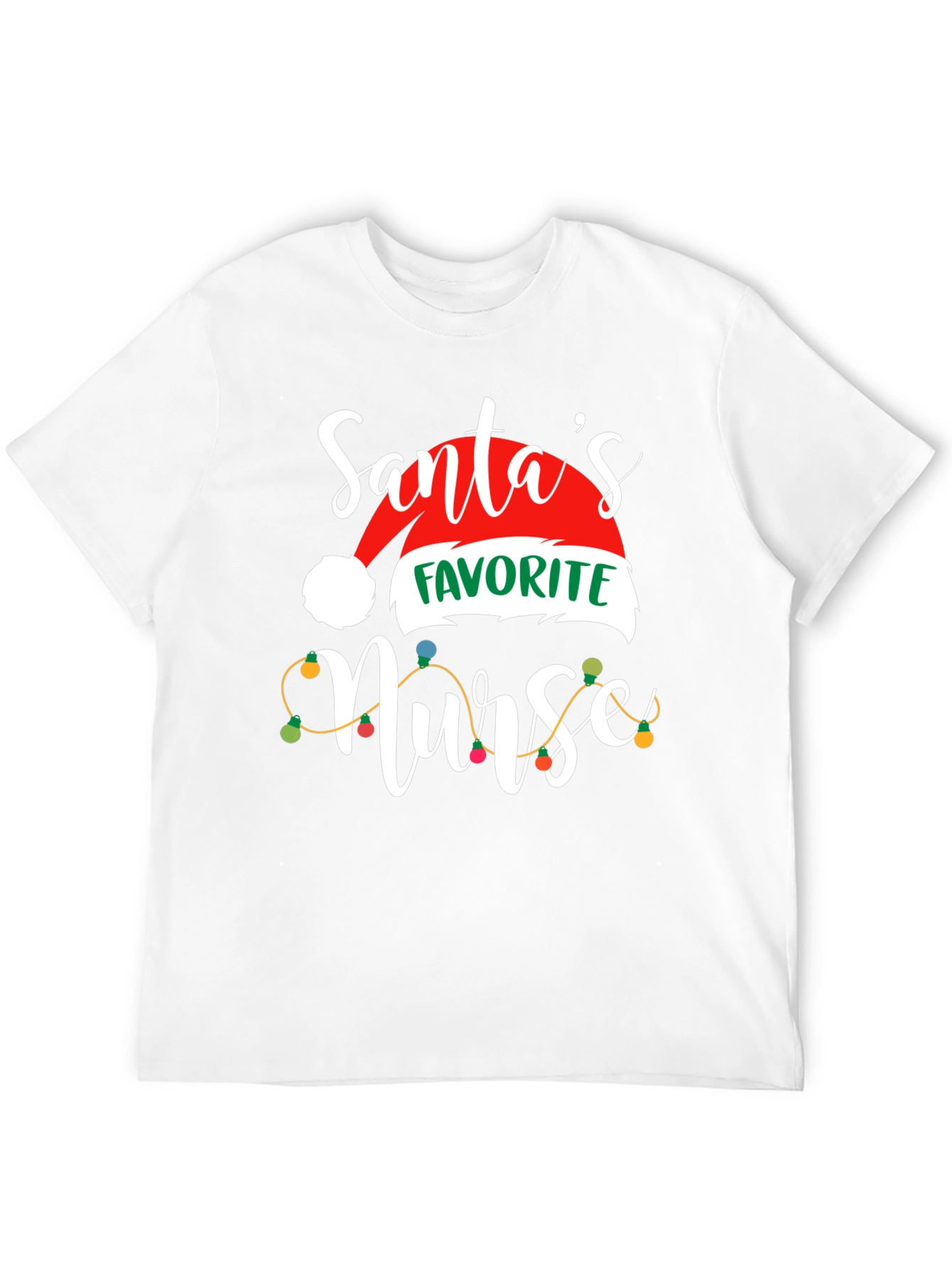 Santas Favorite Nurse Christmas T-Shirt