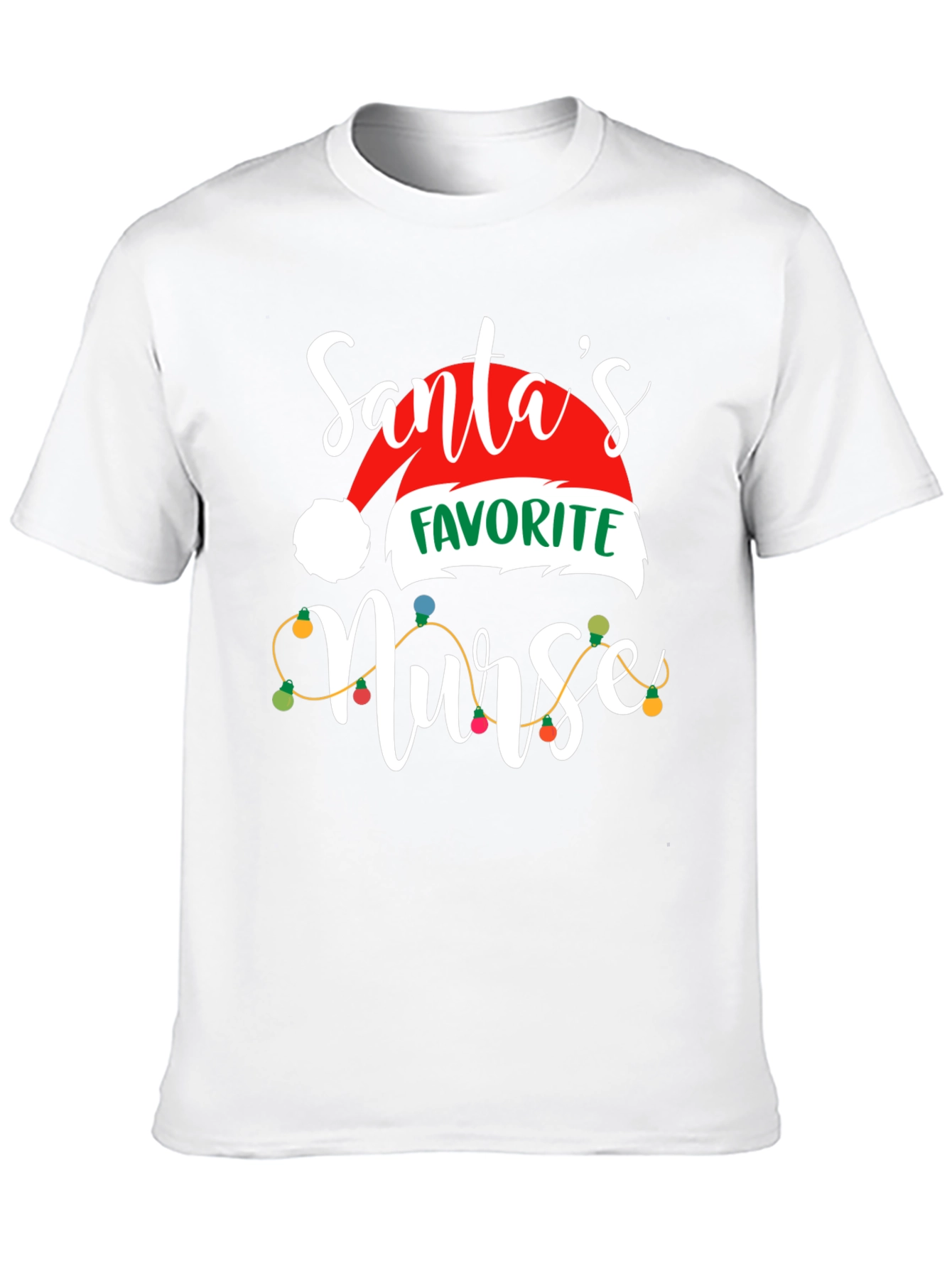 Santas Favorite Nurse Christmas T-Shirt