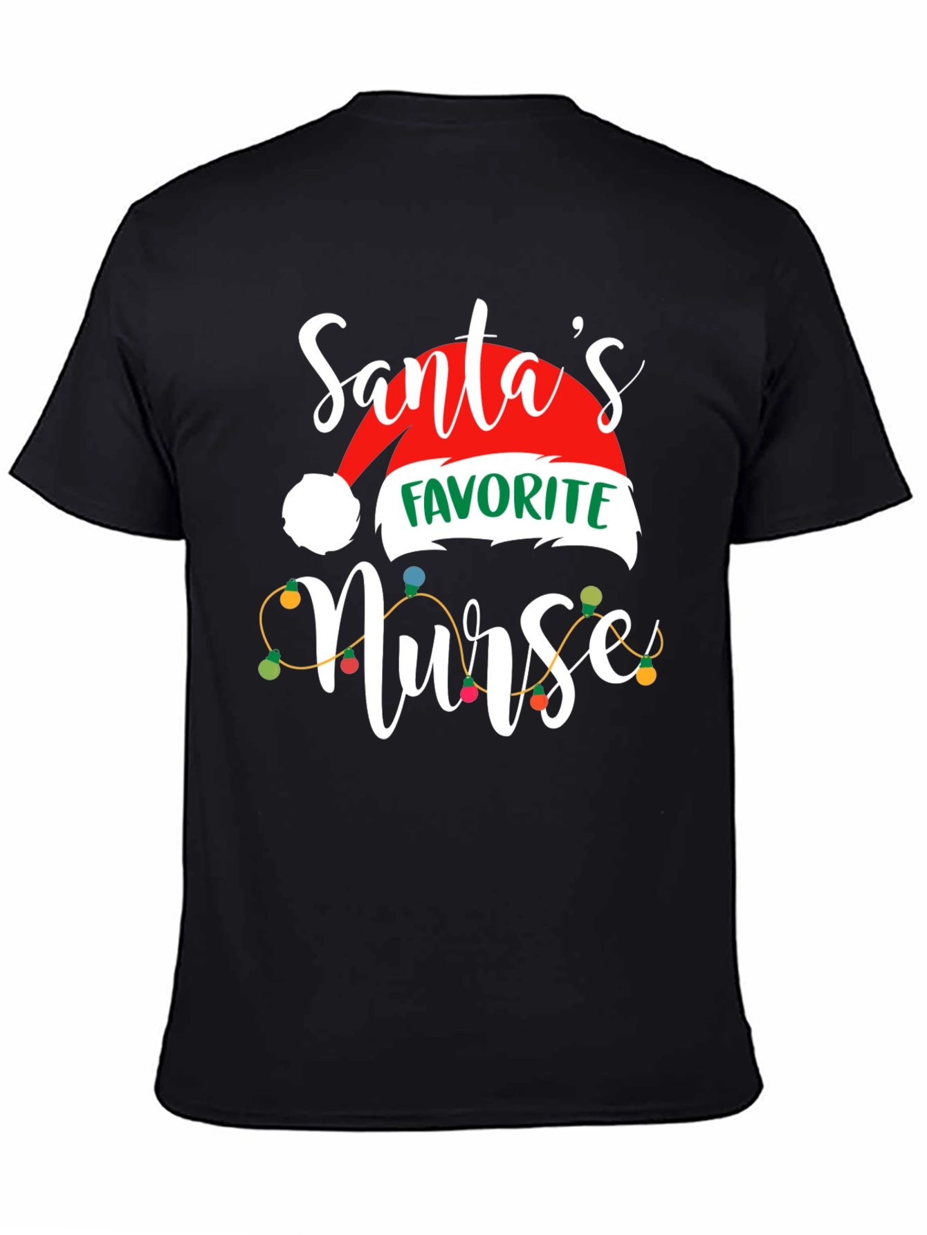Santas Favorite Nurse Christmas T-Shirt