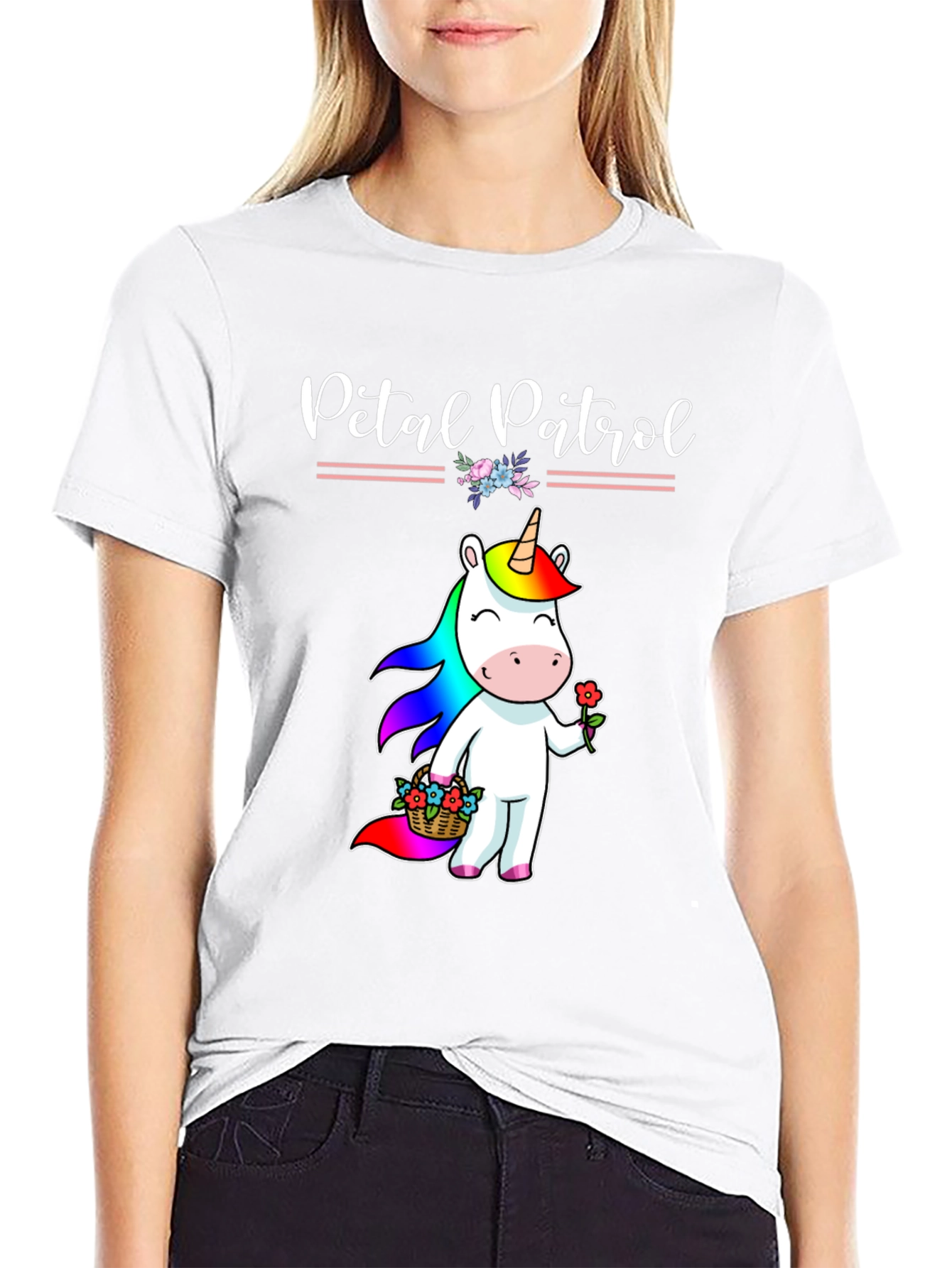 Petal Patrol Unicorn Graphic Tee
