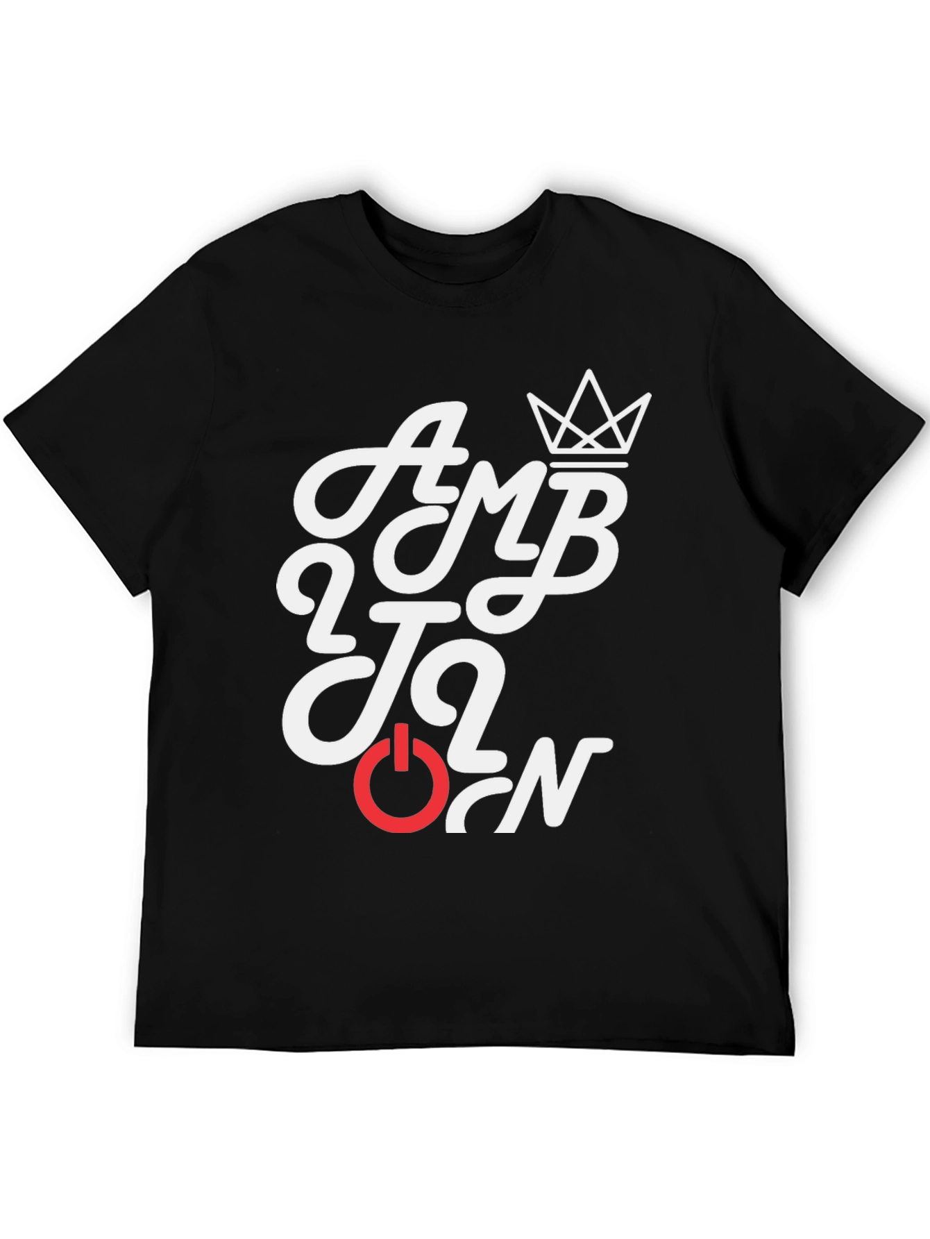 Ambition Graphic Tee - Stylish Black T-Shirt