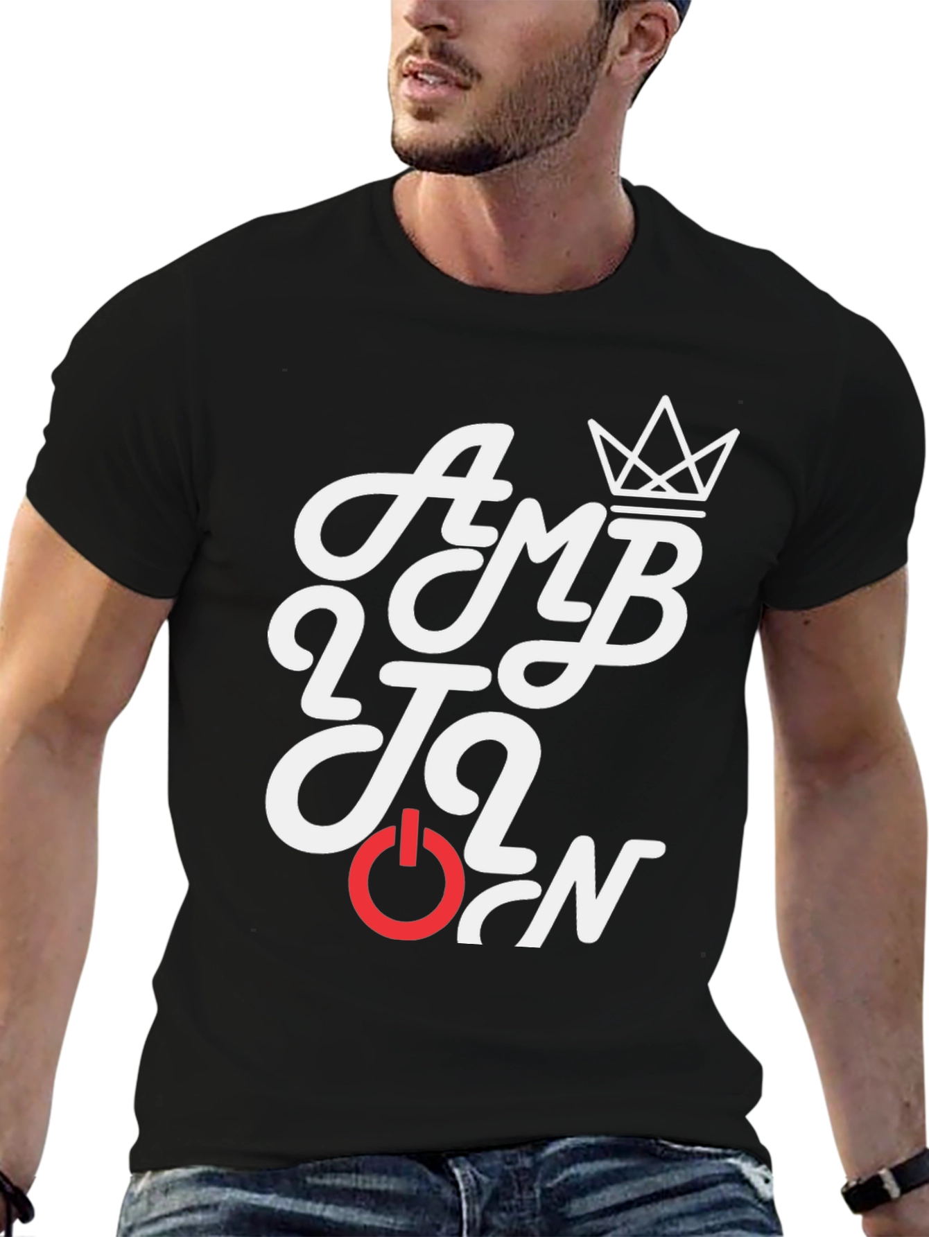 Ambition Graphic Tee - Stylish Black T-Shirt