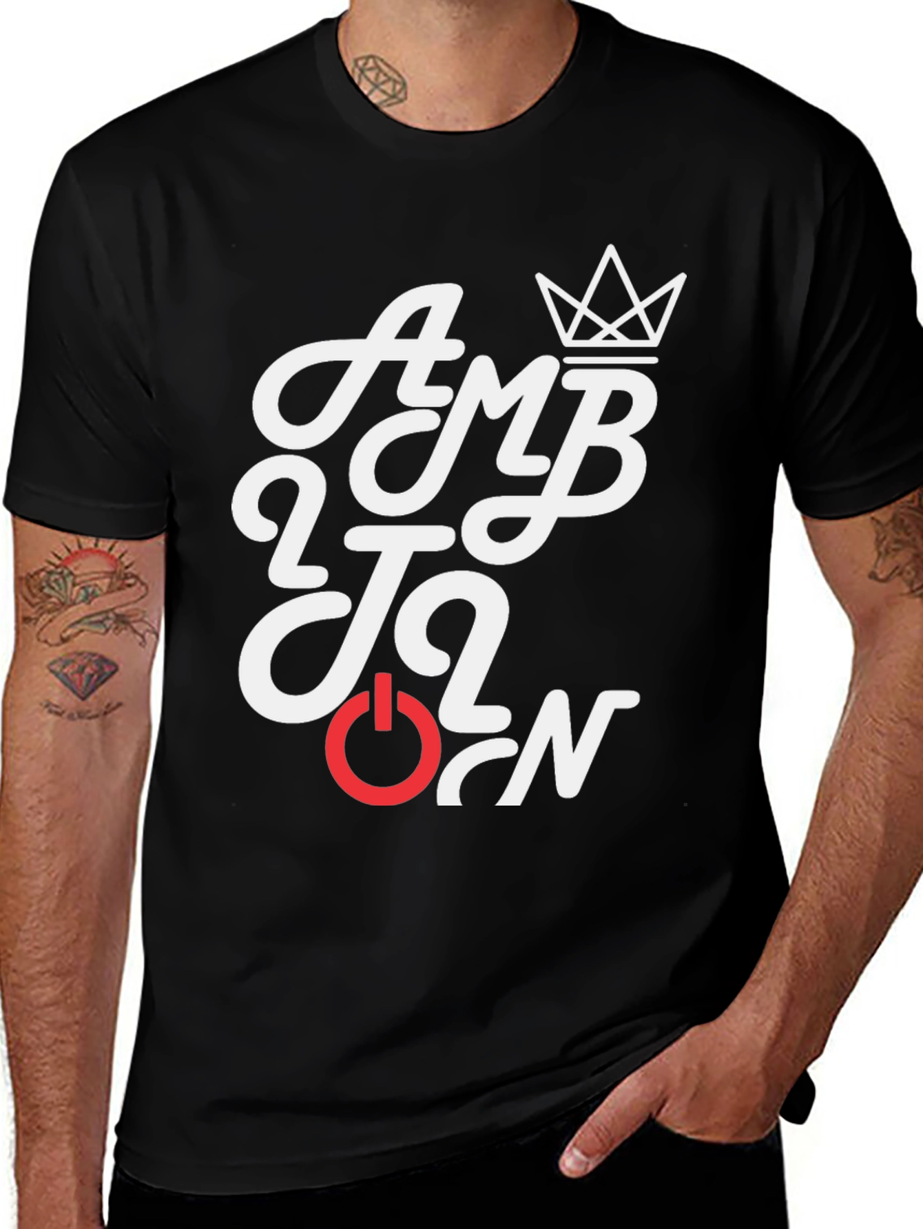 Ambition Graphic Tee - Stylish Black T-Shirt