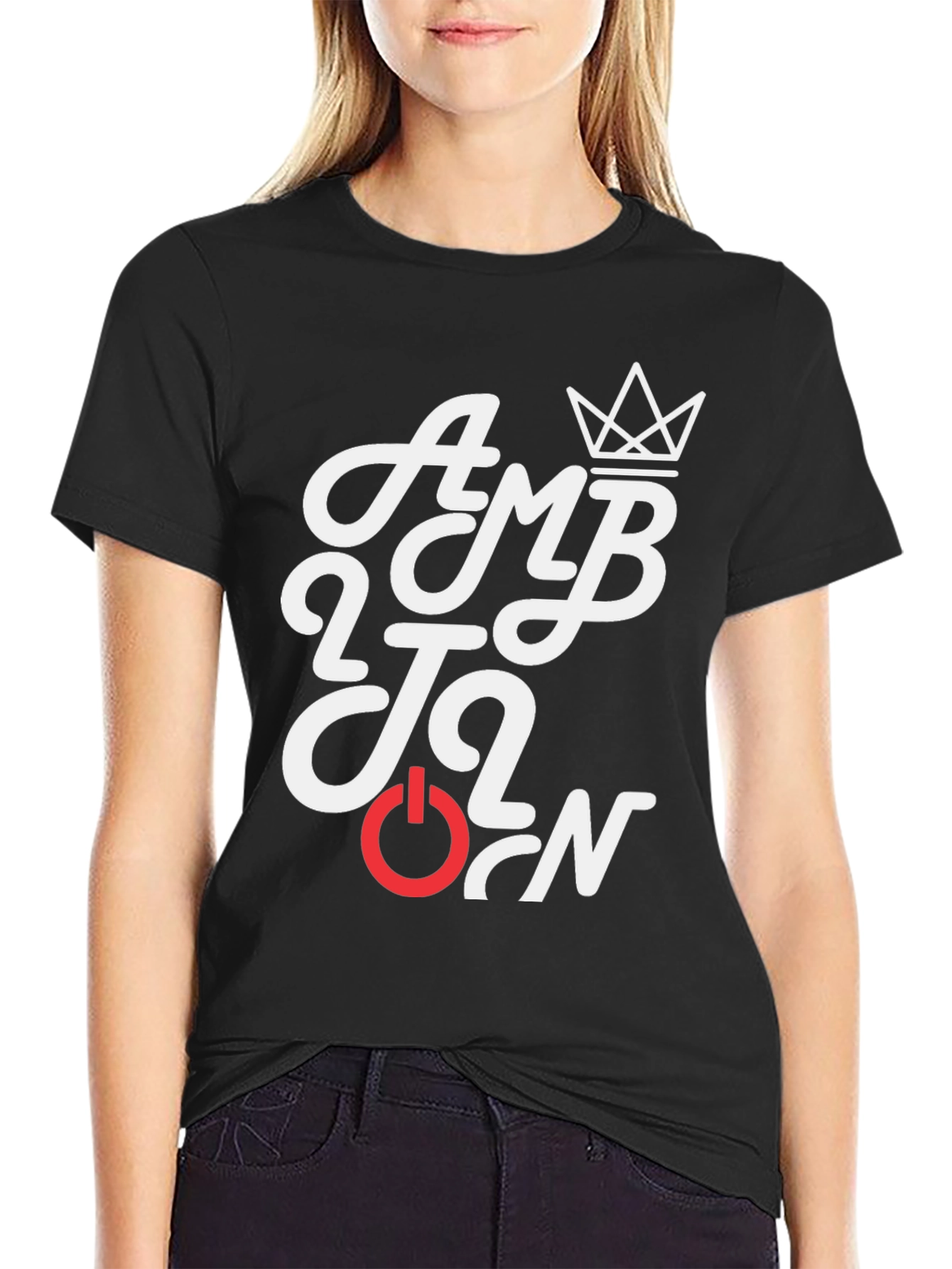 Ambition Graphic Tee - Stylish Black T-Shirt