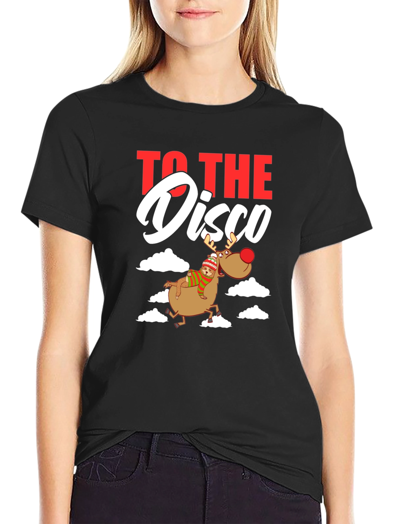 To the Disco Reindeer Graphic Tee