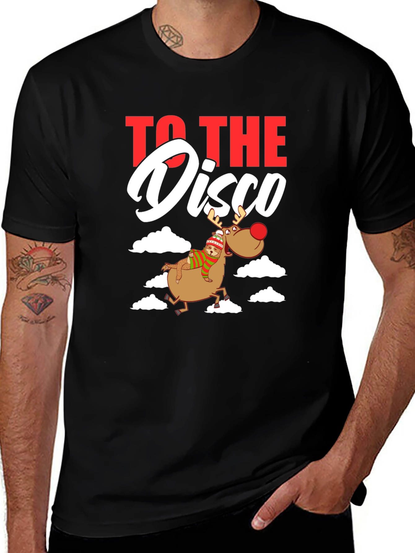 To the Disco Reindeer Graphic Tee