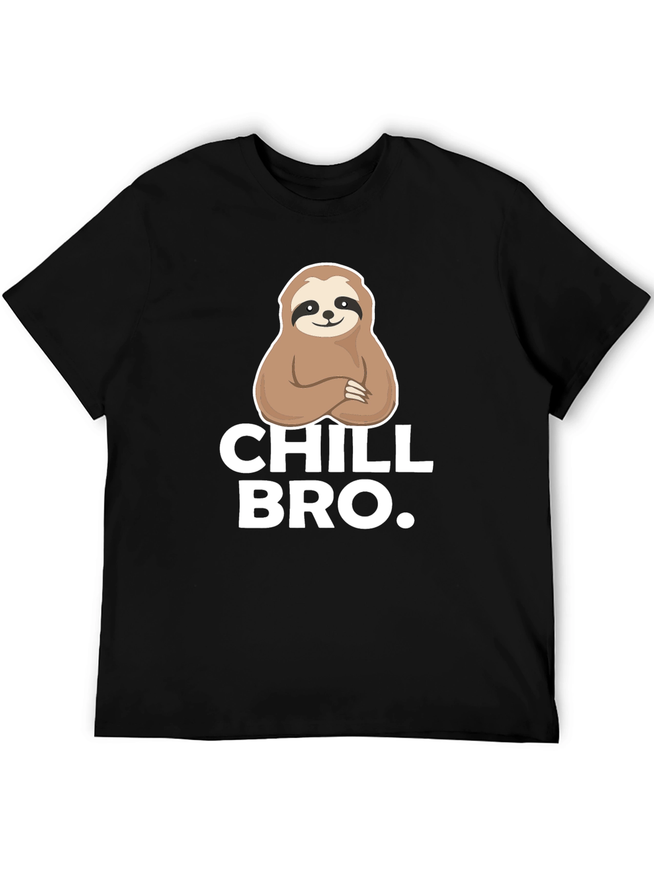 Chill Bro Sloth Graphic Tee - Relaxed Comfort